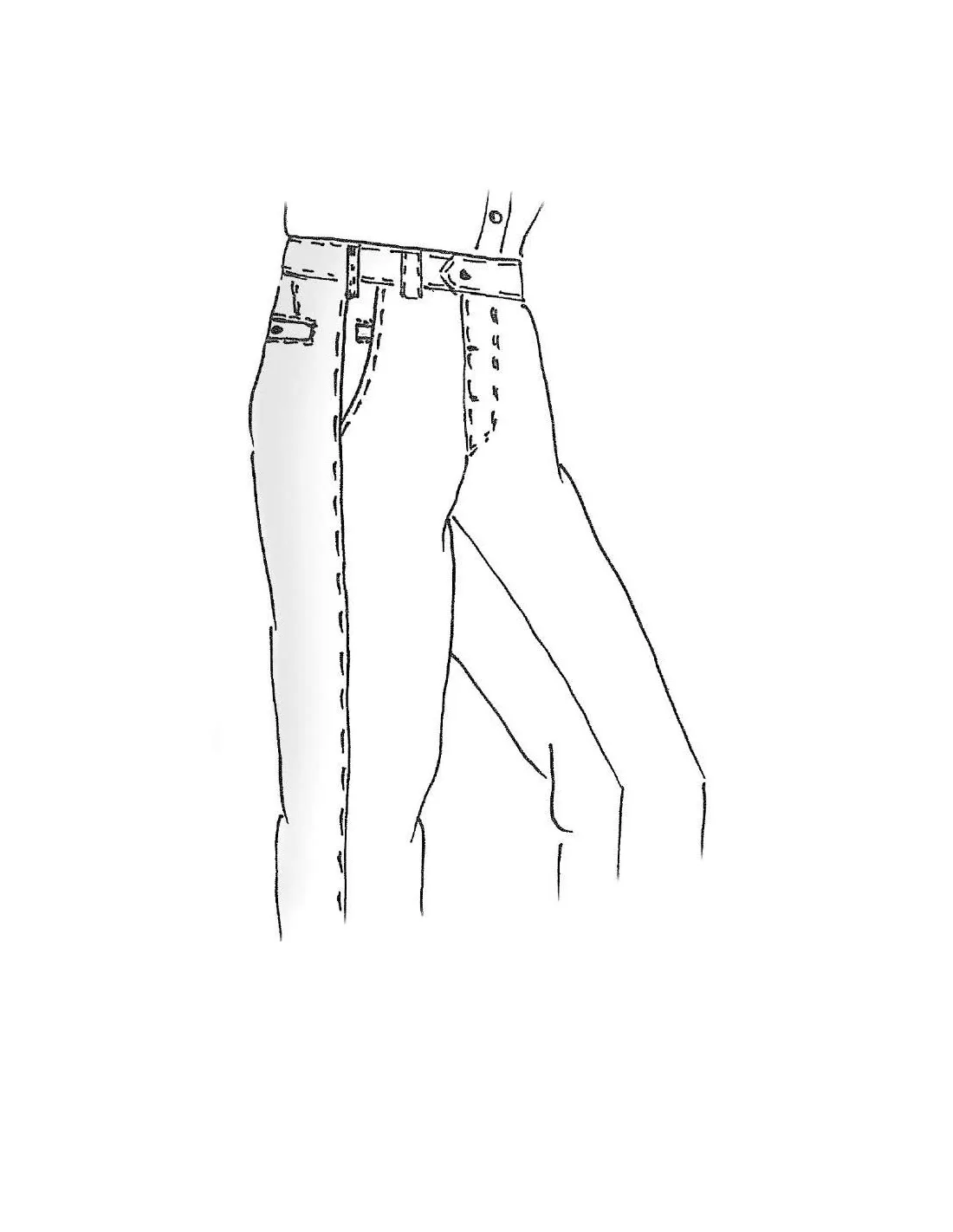 Pantalone in lana sallia grigio senza pinces 4 stagioni