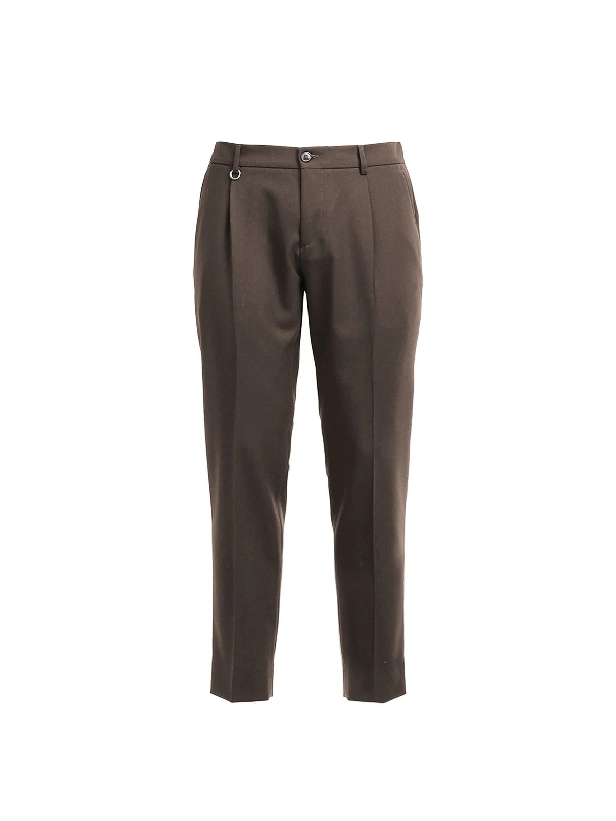 PANTALONE "RICCARDO" MARRONE IN LANA