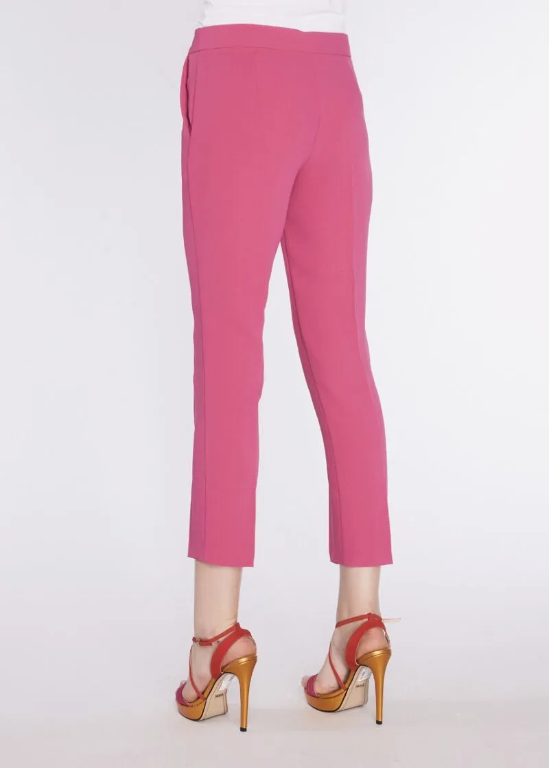 Pantaloni a sigaretta in cady