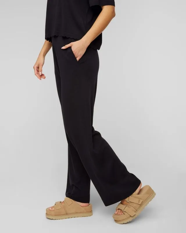 Pantaloni blu scuro in lana da donna Allude