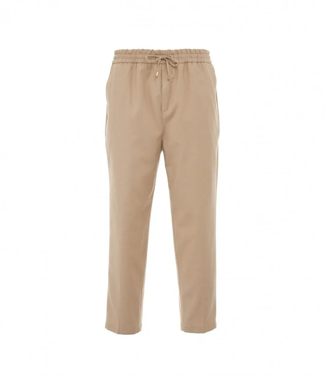 Pantaloni con lana vergine beige beige