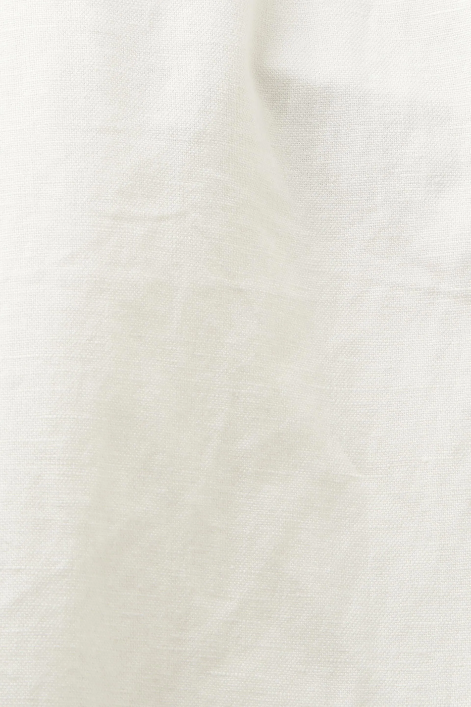 Pantaloni dritti in lino e cotone