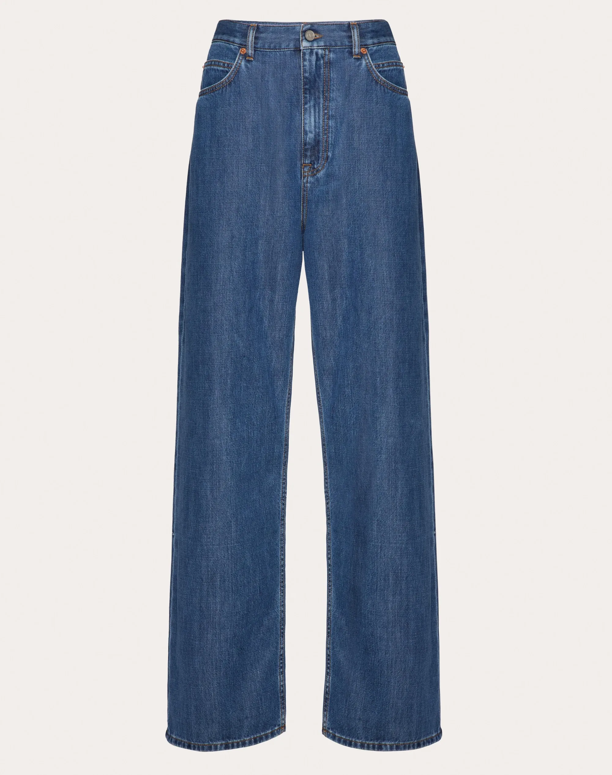 PANTALONI IN DENIM BLU MEDIO