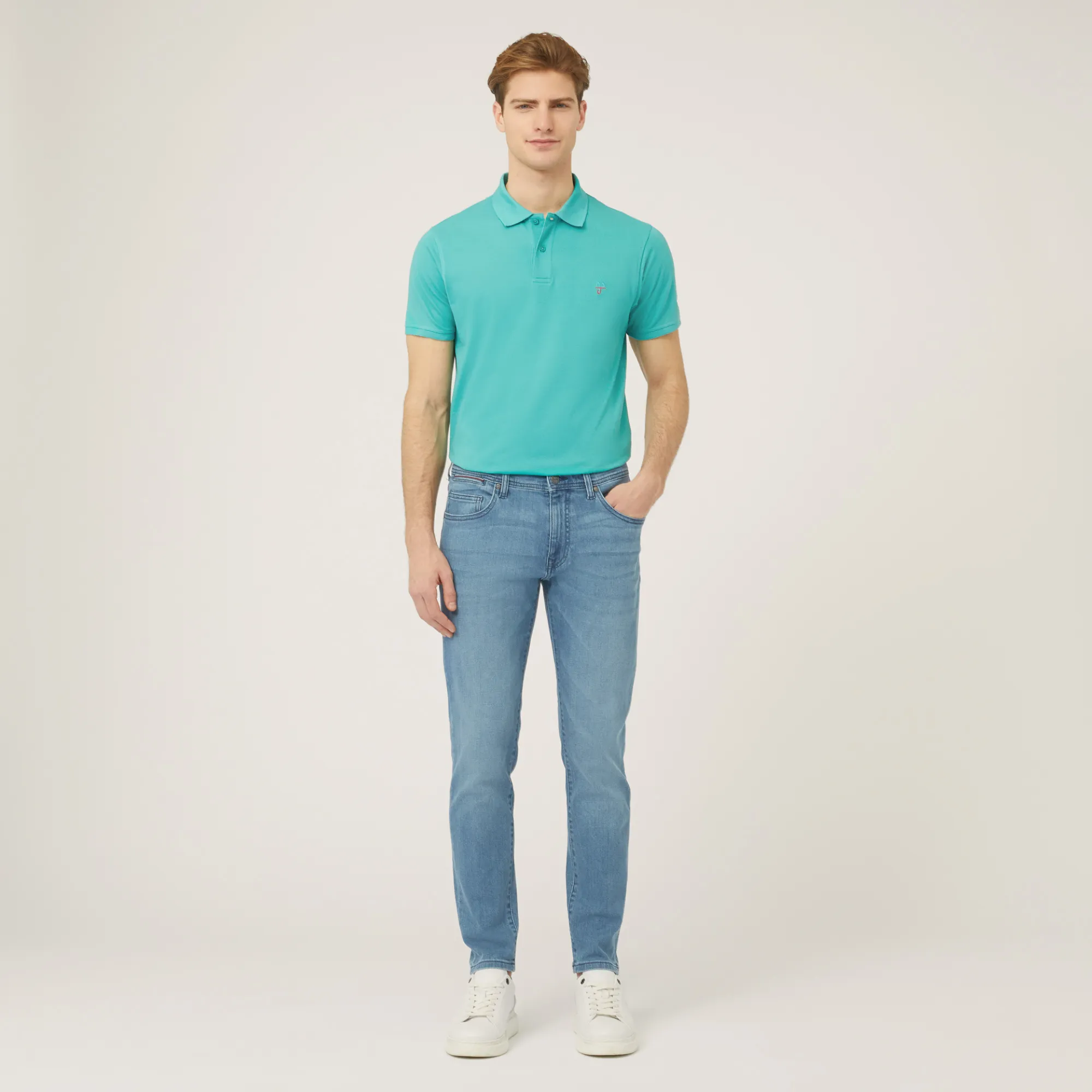 Pantaloni In Denim Slim Fit