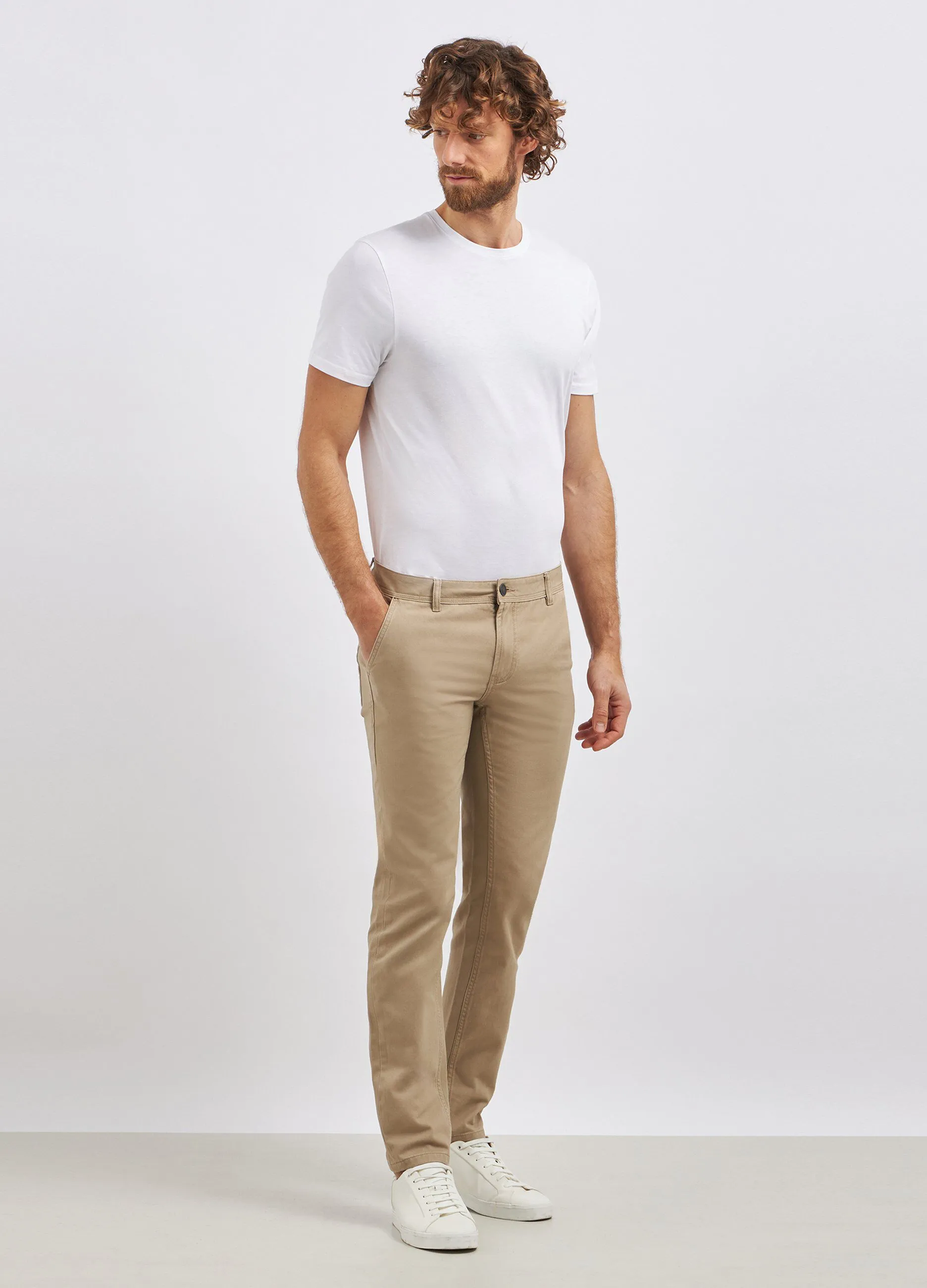 Pantaloni in puro cotone uomo