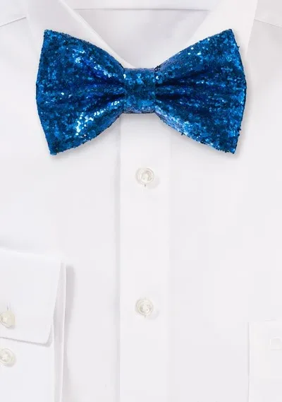 Papillon glitterato blu royal