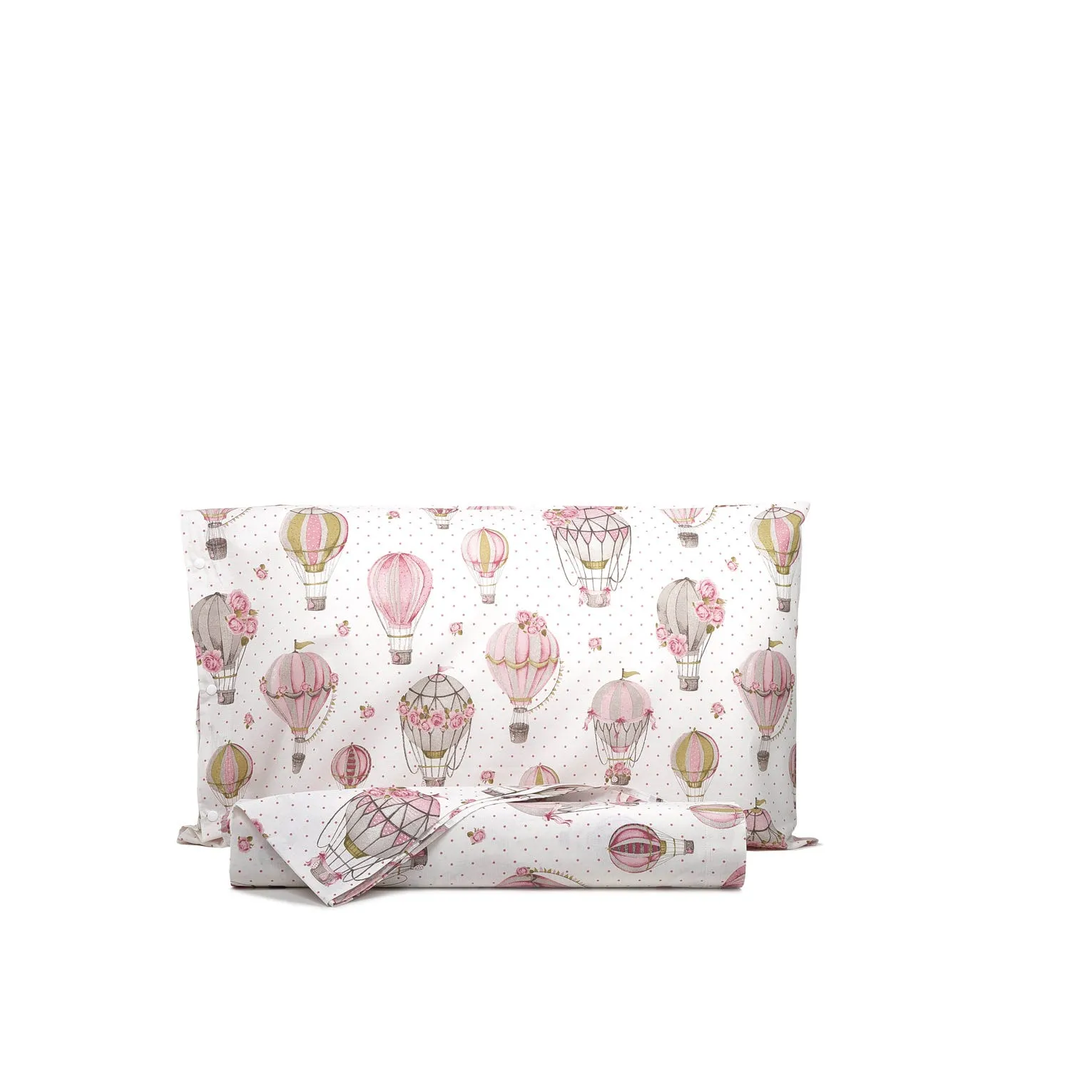 Parure copripiumino singolo mongolfiere rosa - SmartDecoHome 