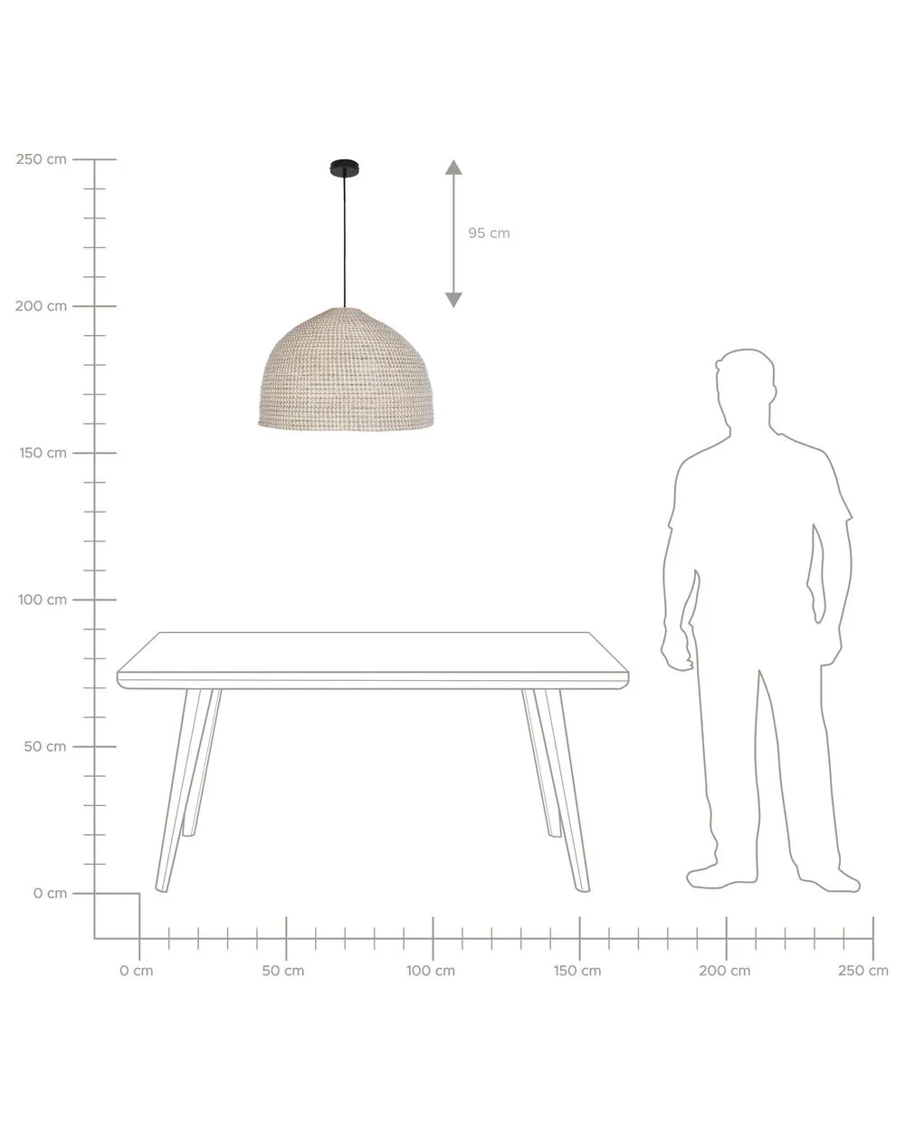 PEPAKAN Pendant Lamp Natural Wicker