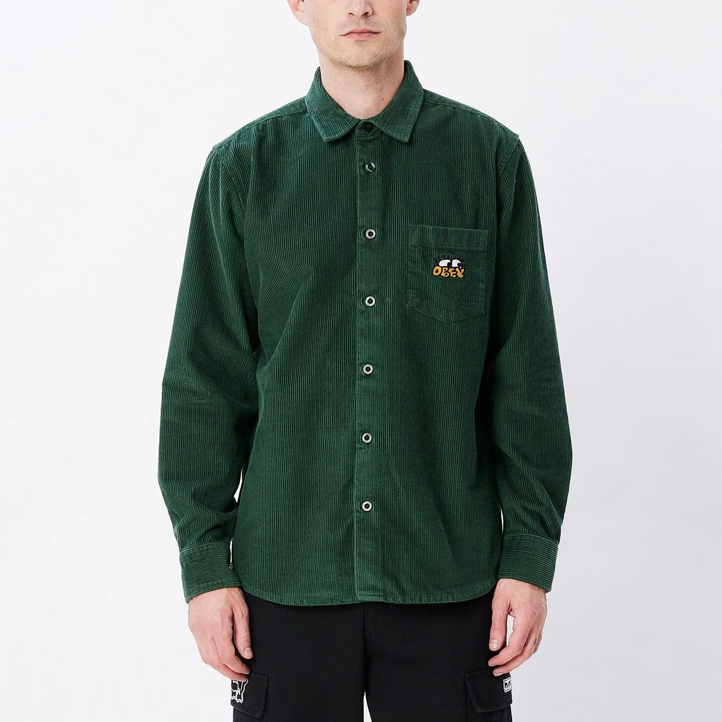 PETER WOVEN LS - DARK CEDAR