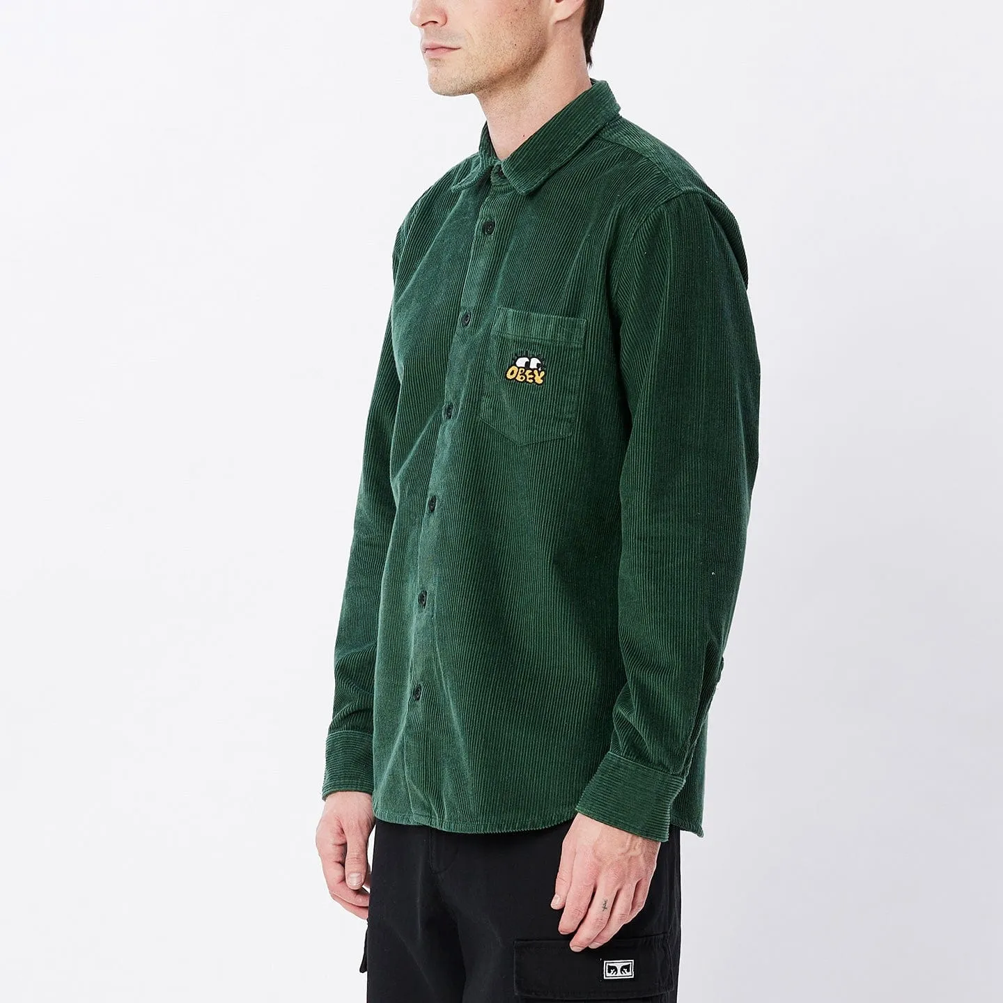 PETER WOVEN LS - DARK CEDAR