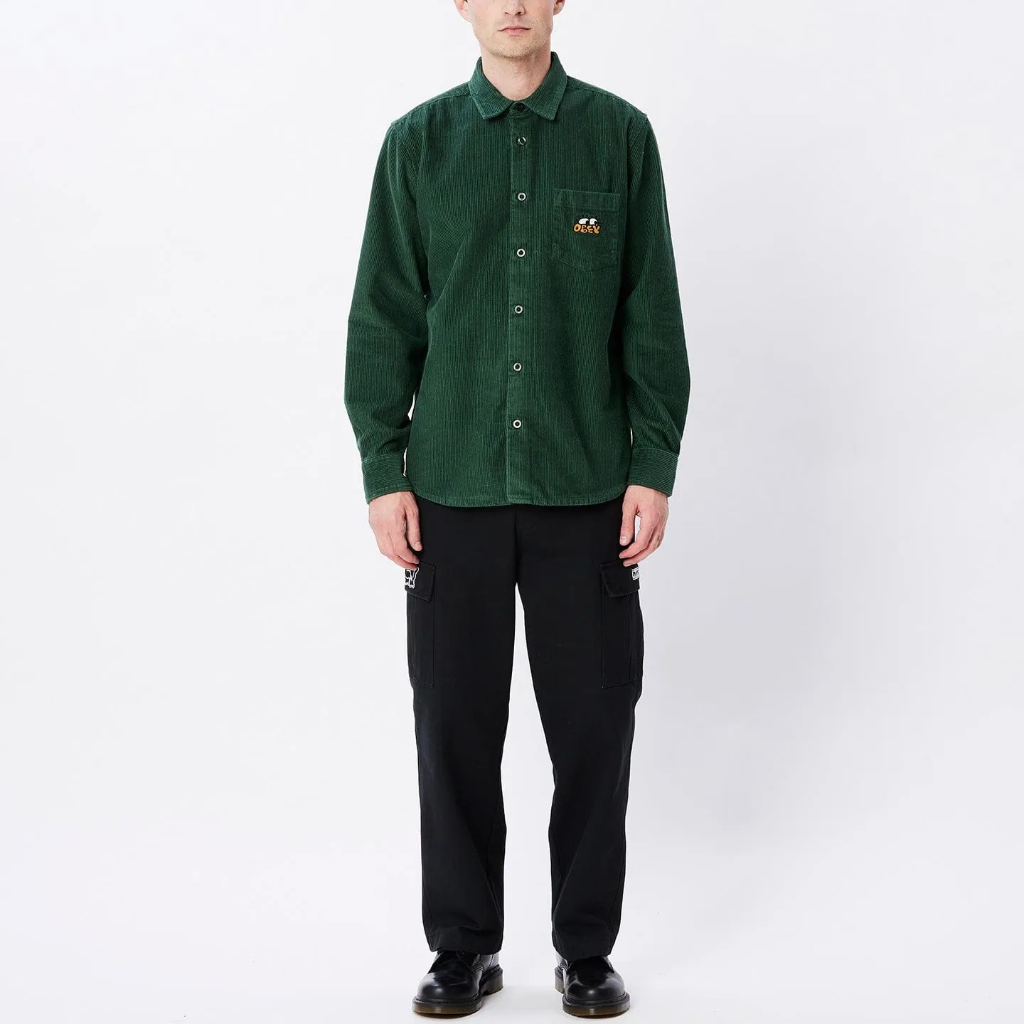 PETER WOVEN LS - DARK CEDAR
