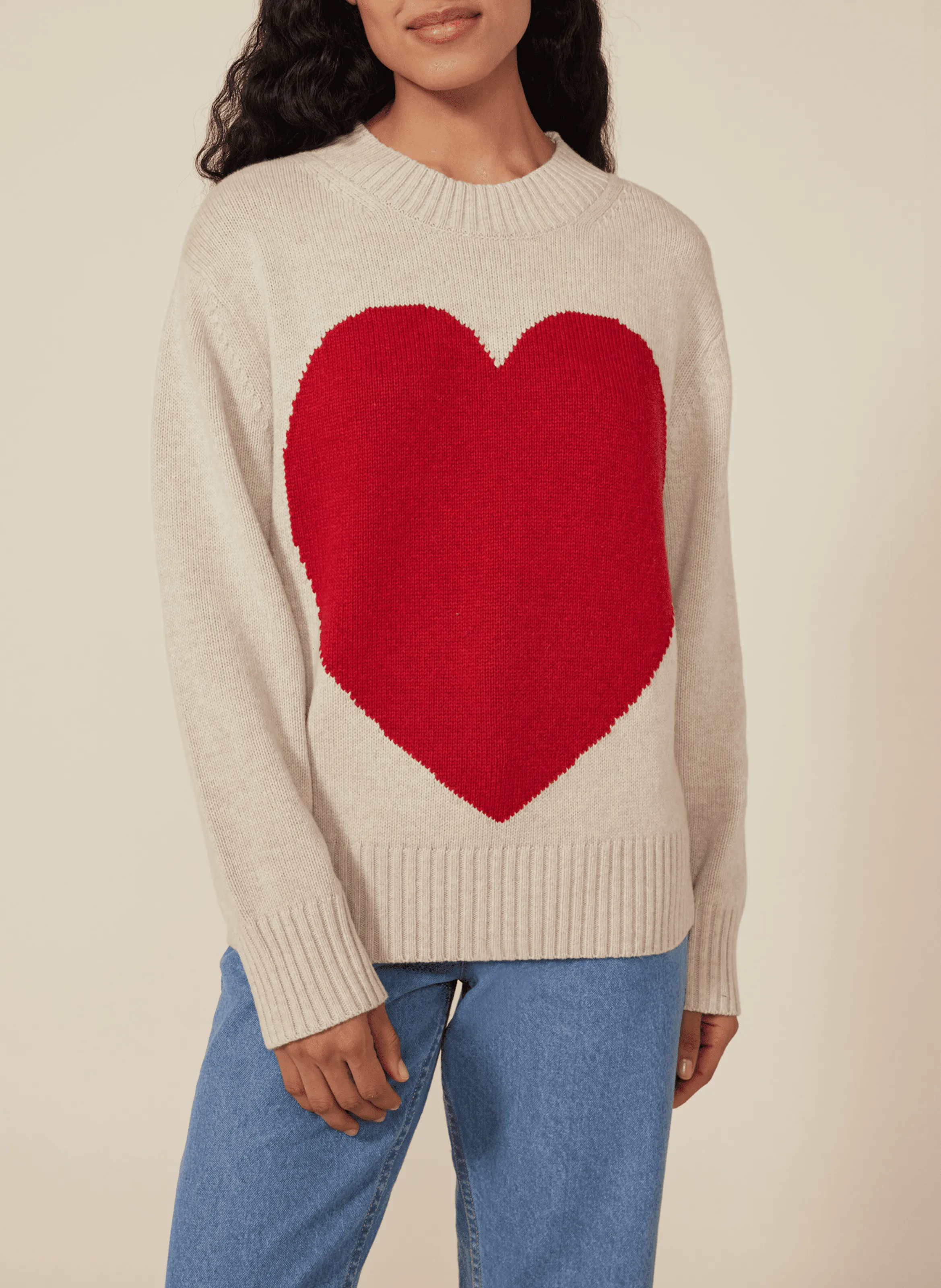  PETIT BATEAU   Maglione dritto in misto lana | Beige