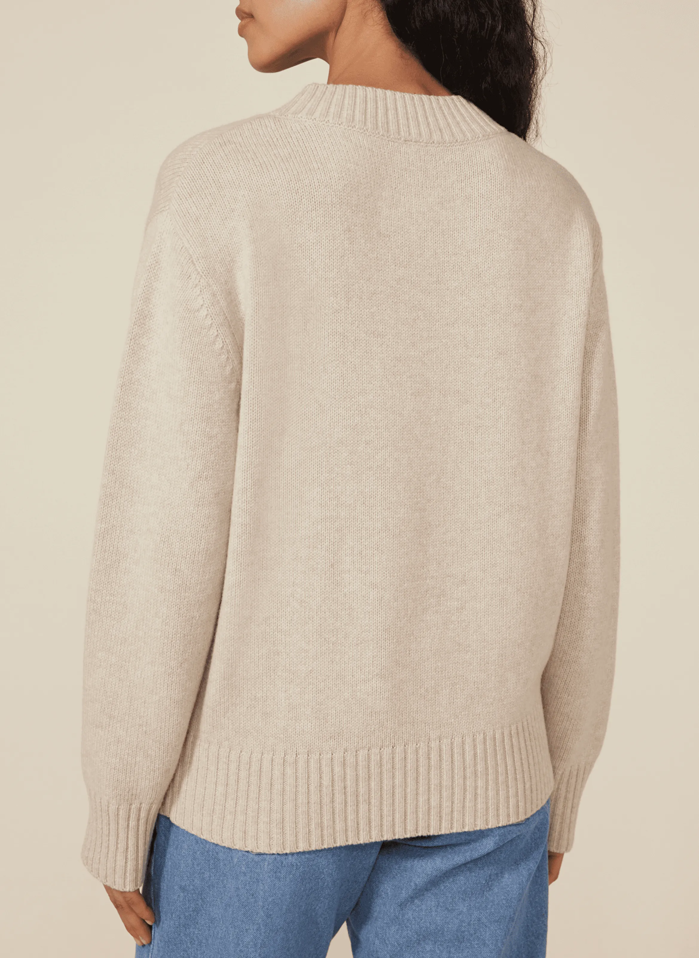  PETIT BATEAU   Maglione dritto in misto lana | Beige