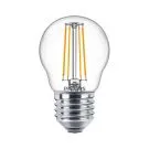 Philips Classic LEDluster E27 Sferica Filamento Chiara 4.3W 470lm - 827 Bianco Molto Caldo | Sostitutiva 40W
