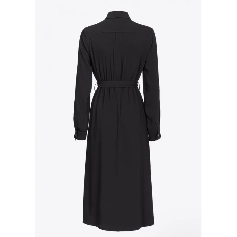 PINKO abito DANNY utility chemisier NERO