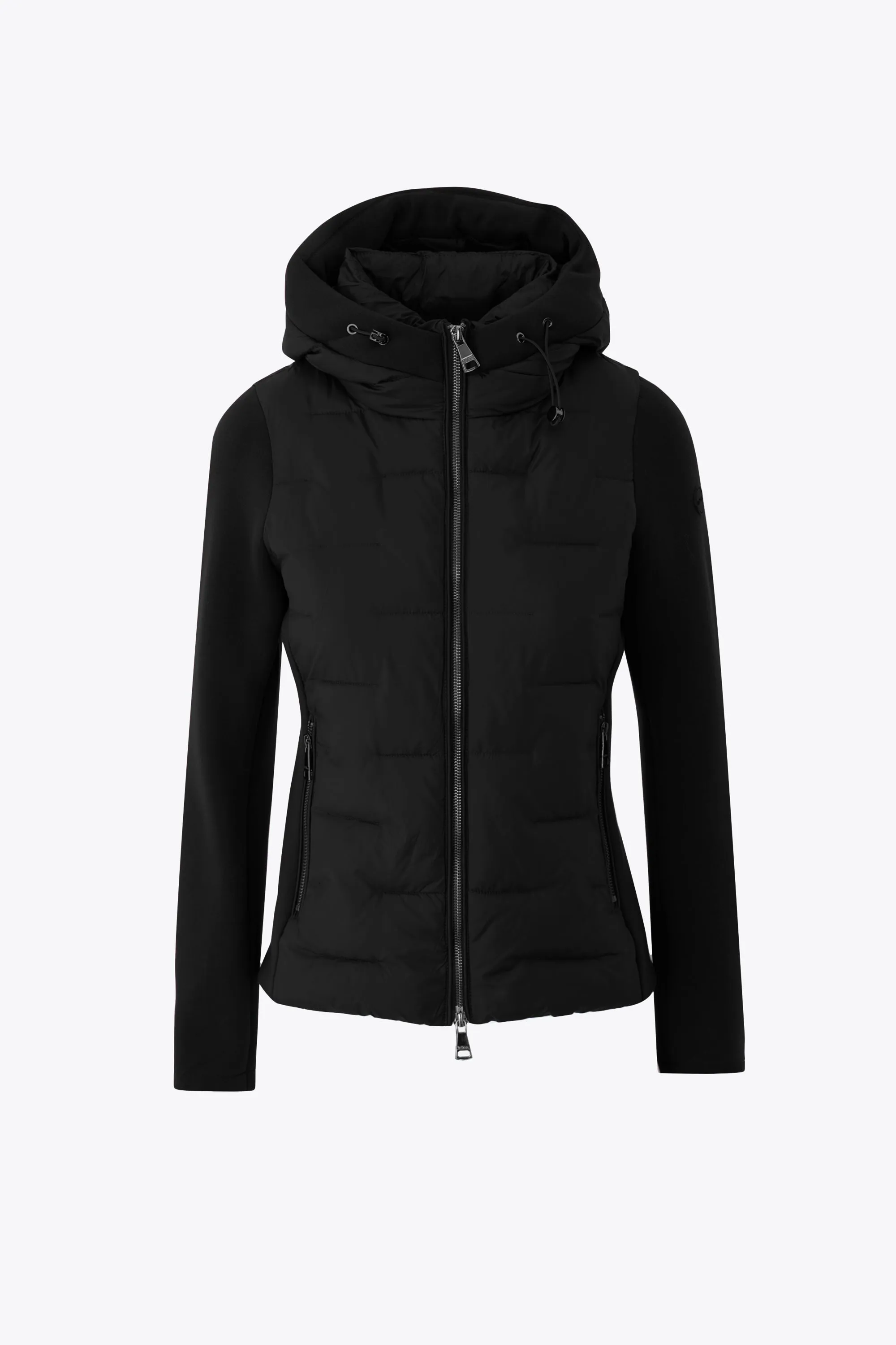 Piumino corto con maniche e inserti in neoprene - FW25