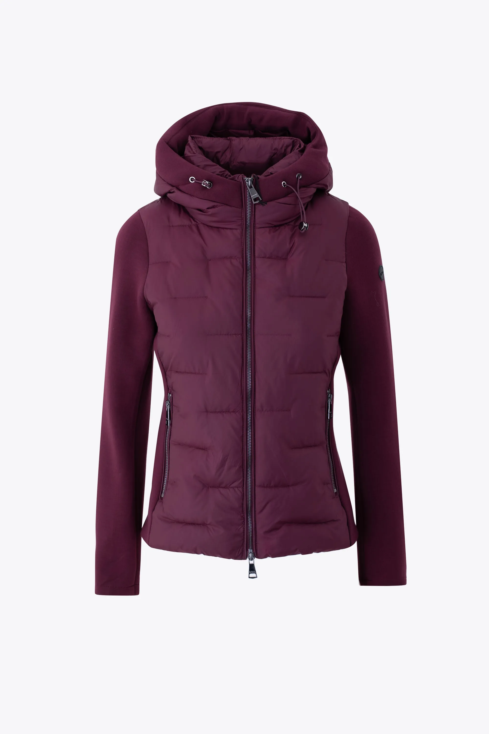 Piumino corto con maniche e inserti in neoprene - FW25