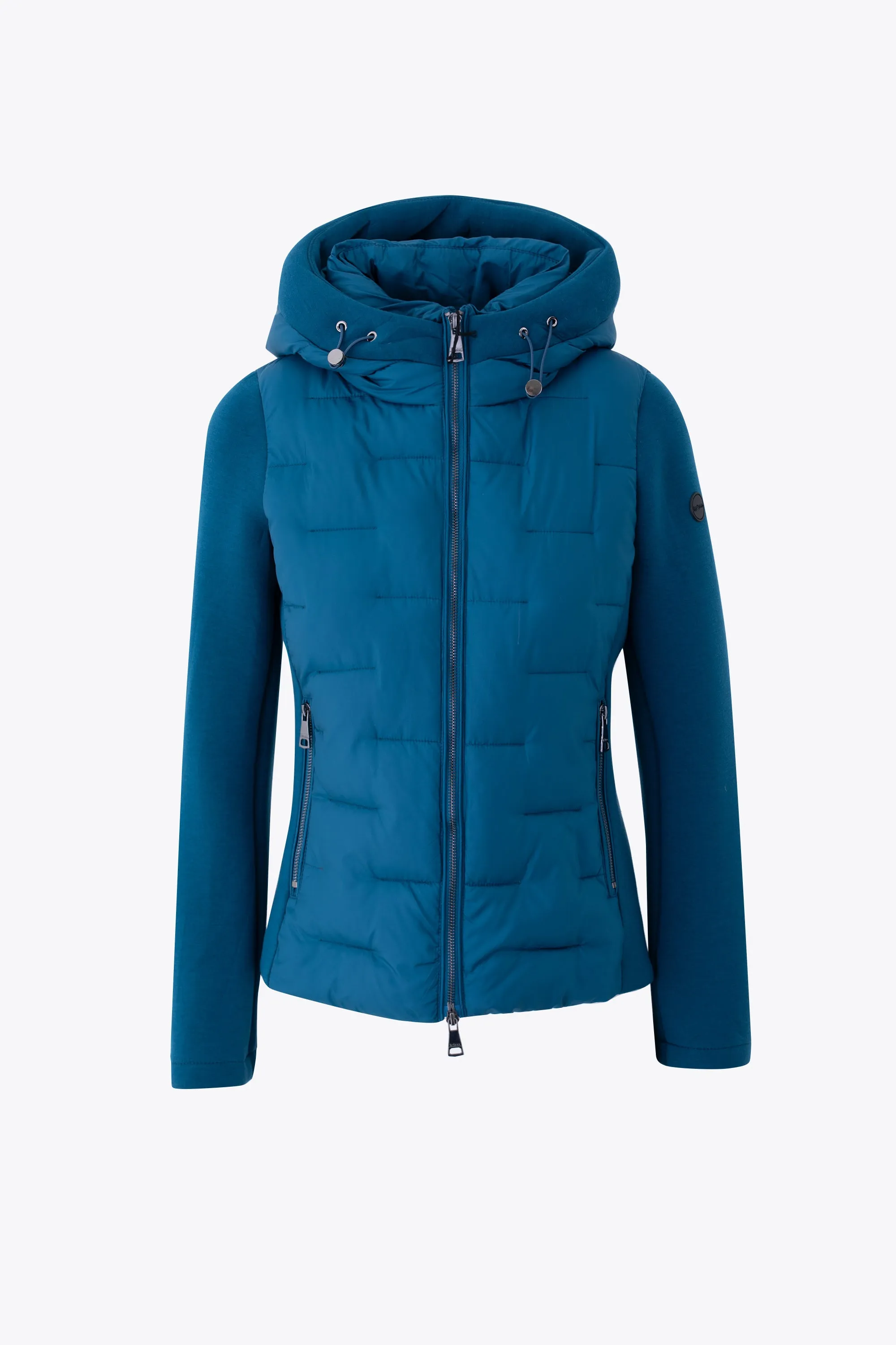 Piumino corto con maniche e inserti in neoprene - FW25
