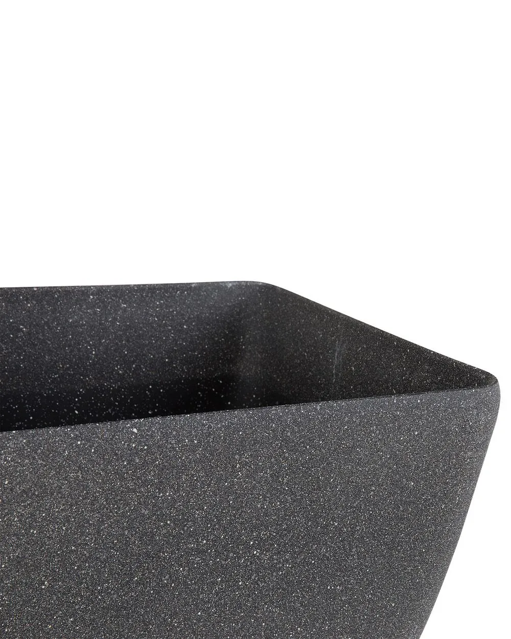 Plant Pot ZELI Stone 34 cm Dark Grey