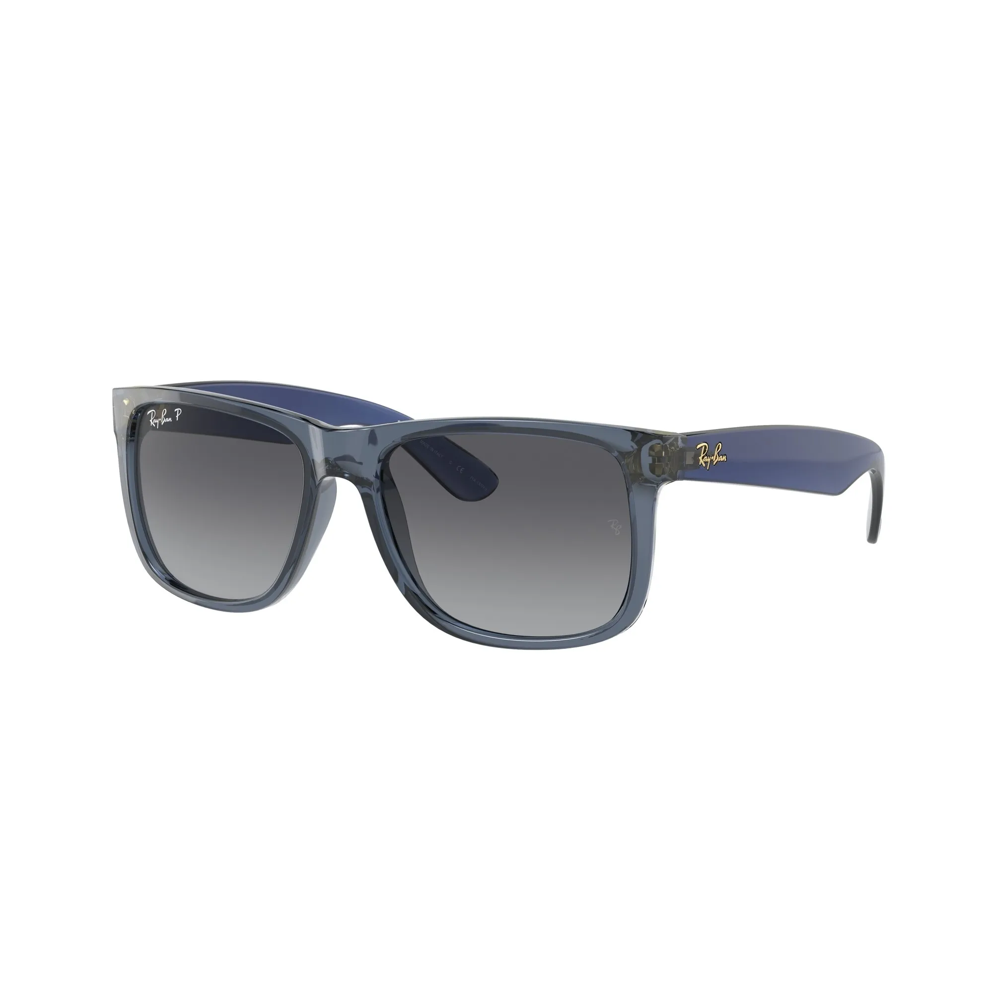   Ray-Ban RB 4165 Justin 6596T3 Blu Trasparente | Occhiale Da Sole Uomo 