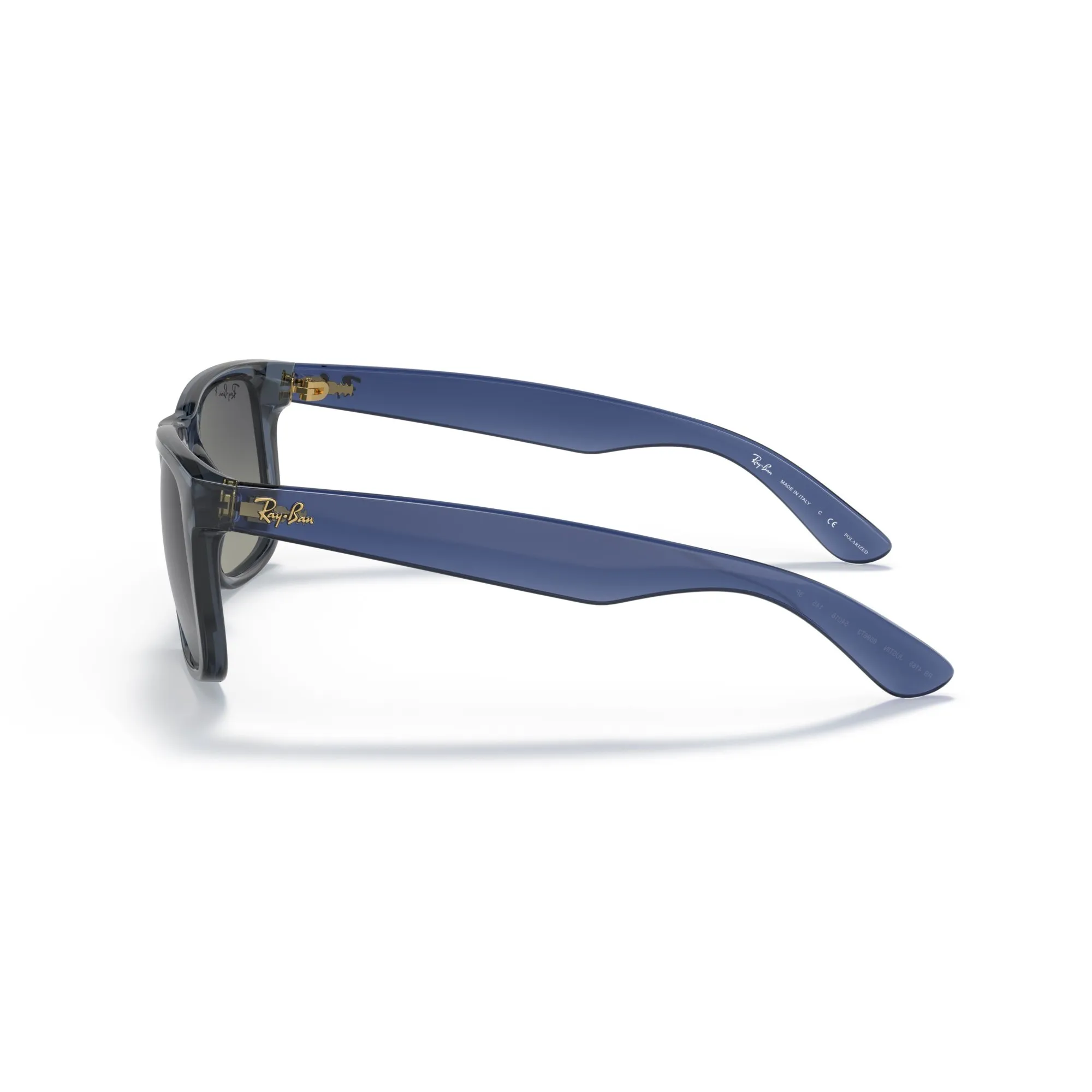   Ray-Ban RB 4165 Justin 6596T3 Blu Trasparente | Occhiale Da Sole Uomo 
