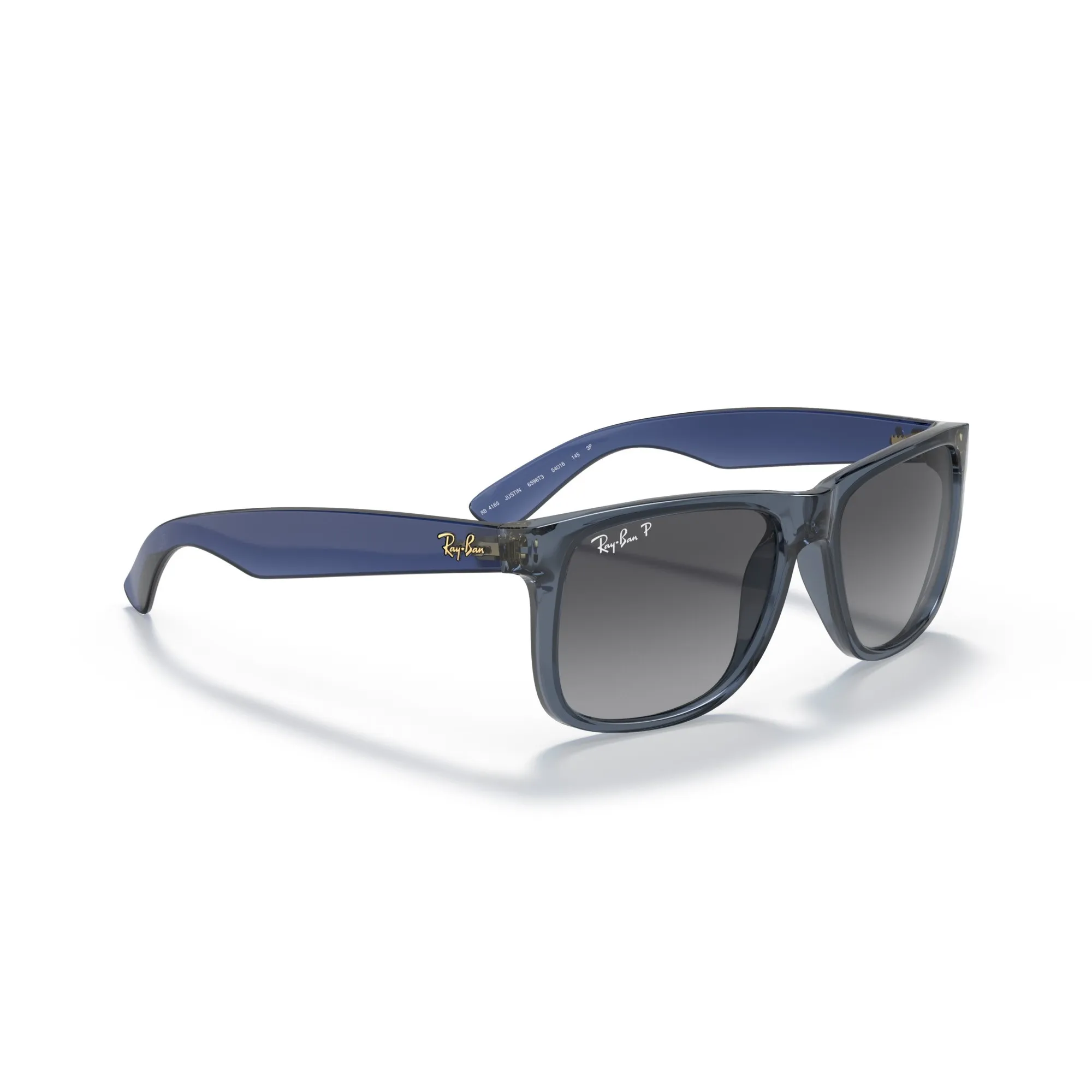   Ray-Ban RB 4165 Justin 6596T3 Blu Trasparente | Occhiale Da Sole Uomo 
