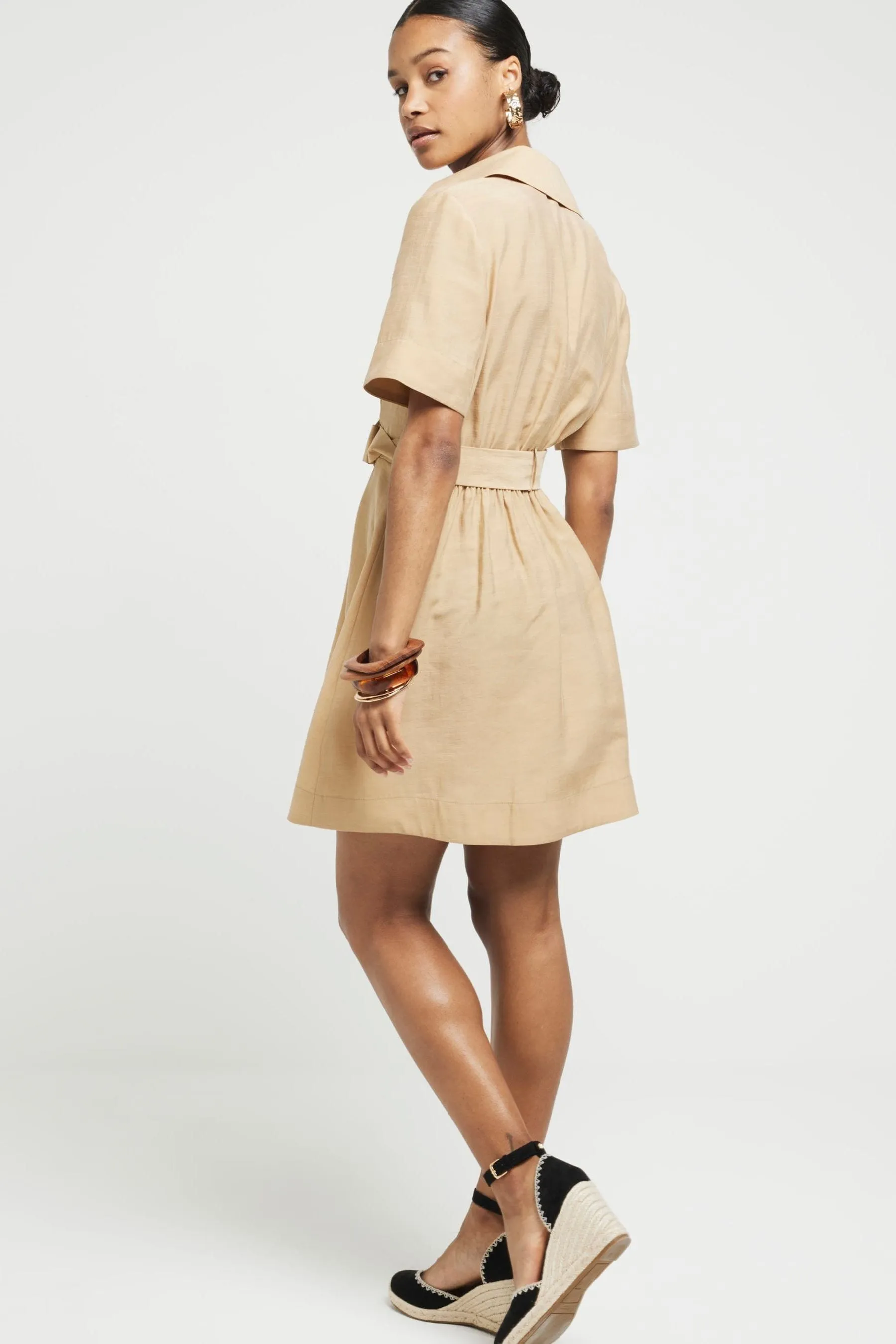 River Island Con cintura - Abito chemisier corto