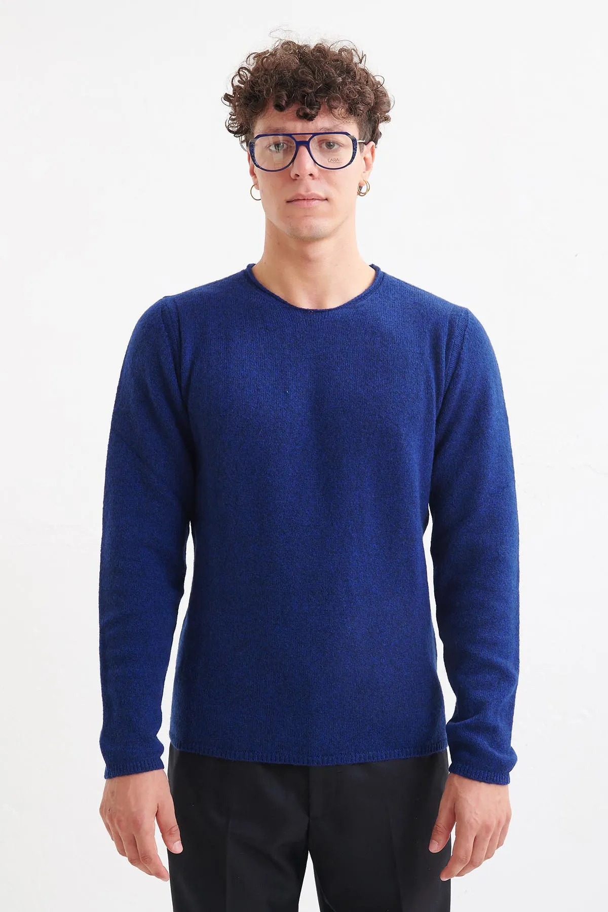Roberto Collina Maglia girocollo in Lana e Baby Camel