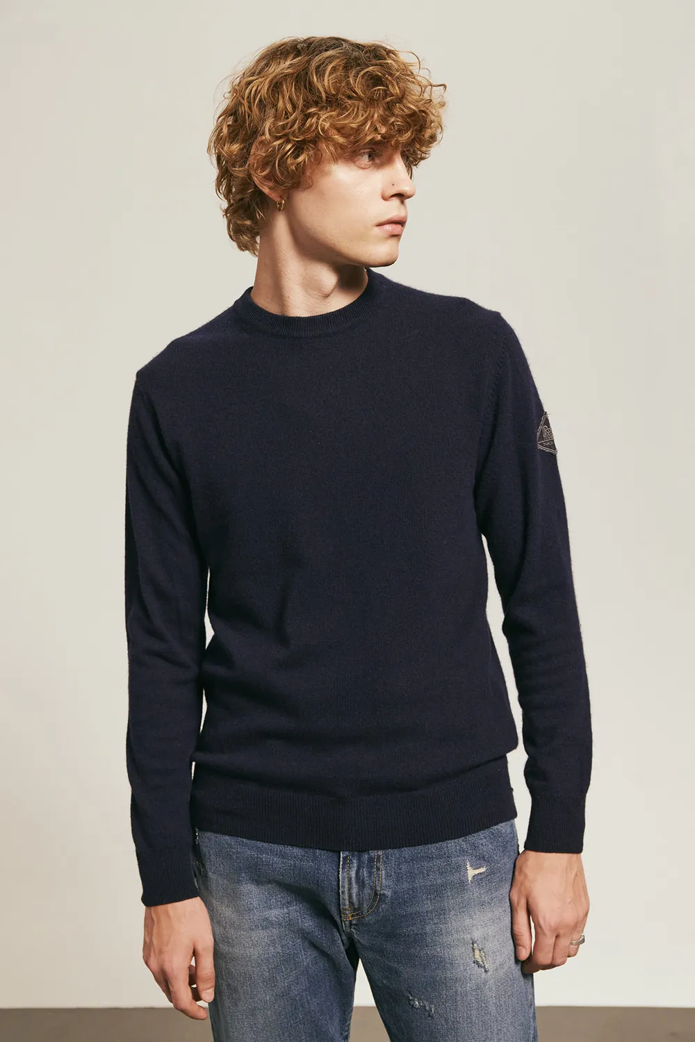 ROY ROGER’S Maglia Girocollo in Lana e Cashmere