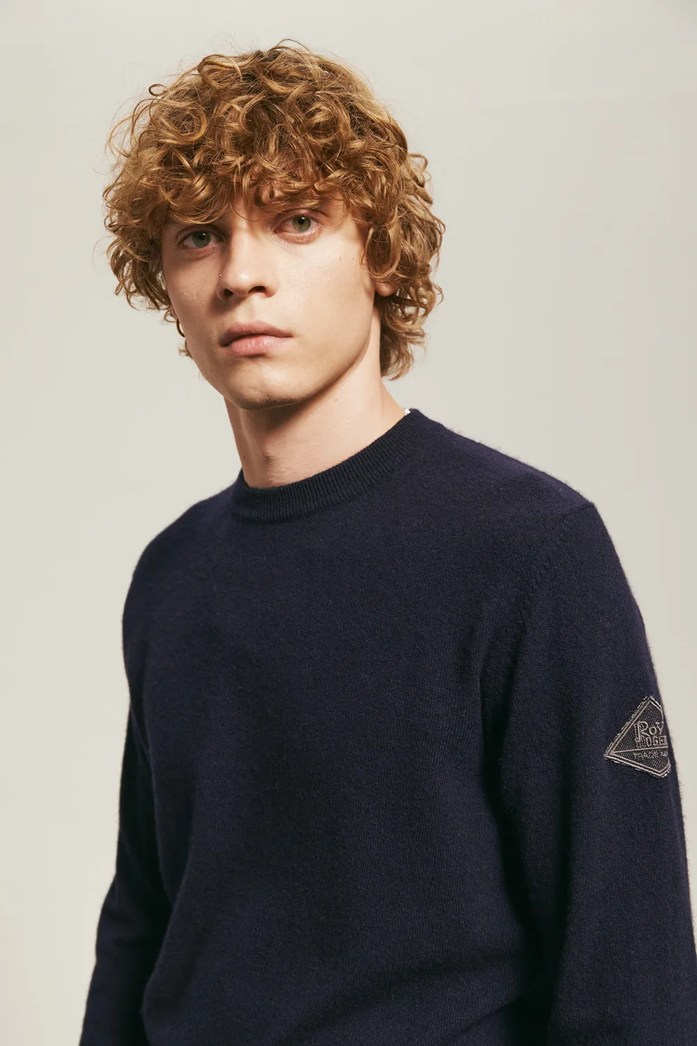 ROY ROGER’S Maglia Girocollo in Lana e Cashmere