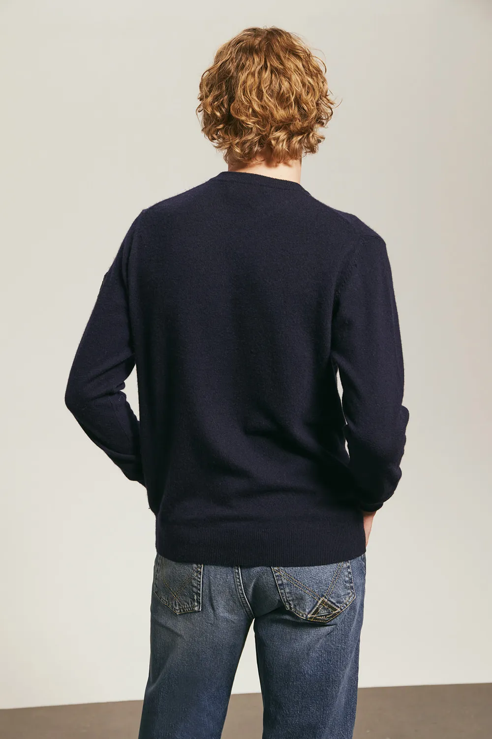 ROY ROGER’S Maglia Girocollo in Lana e Cashmere