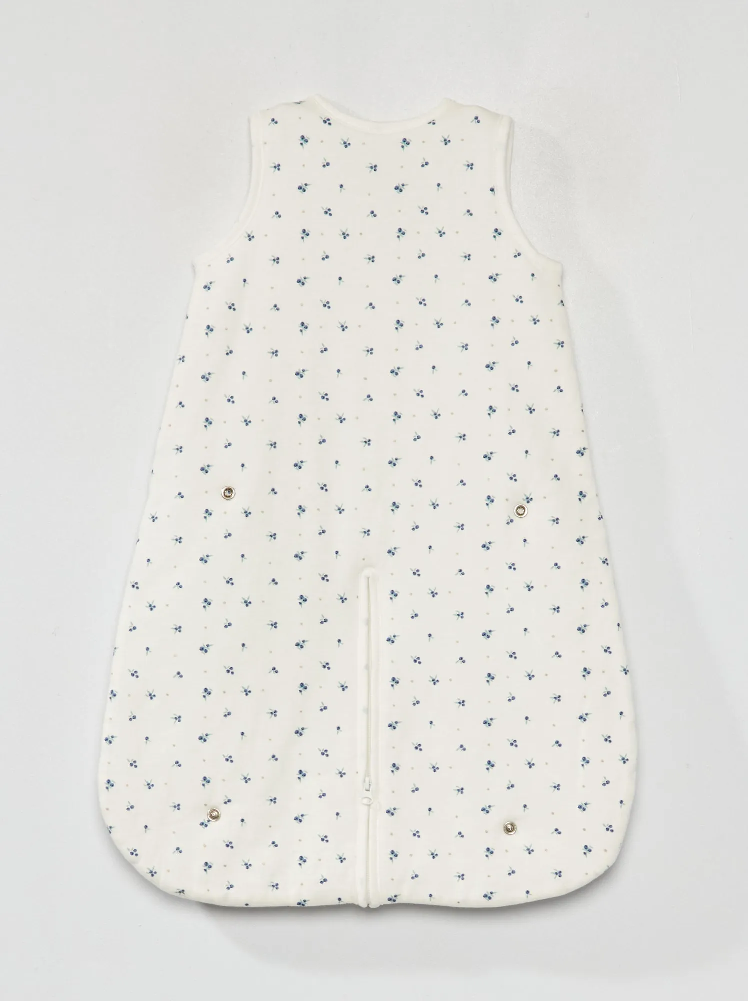 Sacco nanna senza maniche apertura con zip - TOG 2 - BIANCO