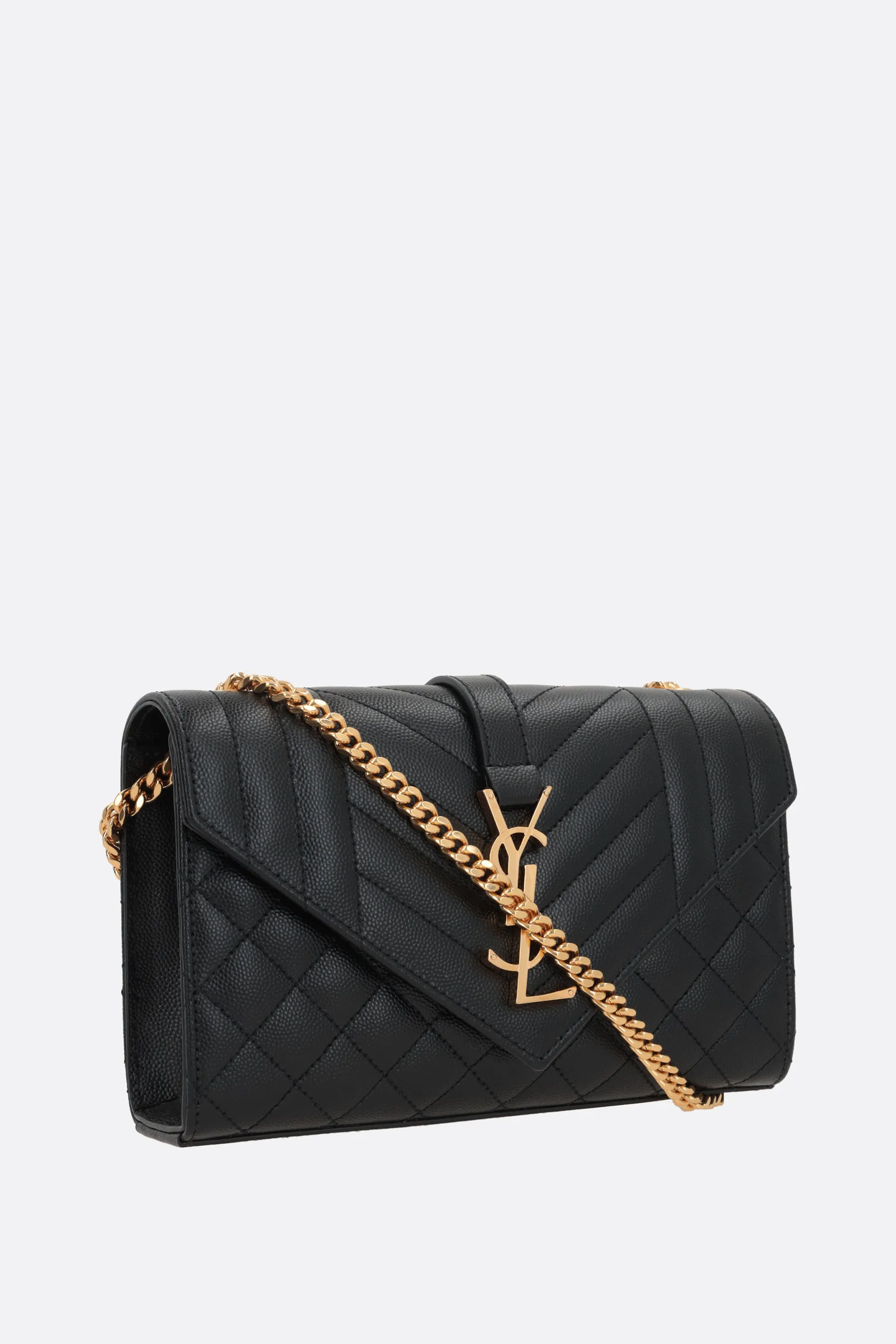  SAINT LAURENT borsa a tracolla Envelope small in pelle matelassé 