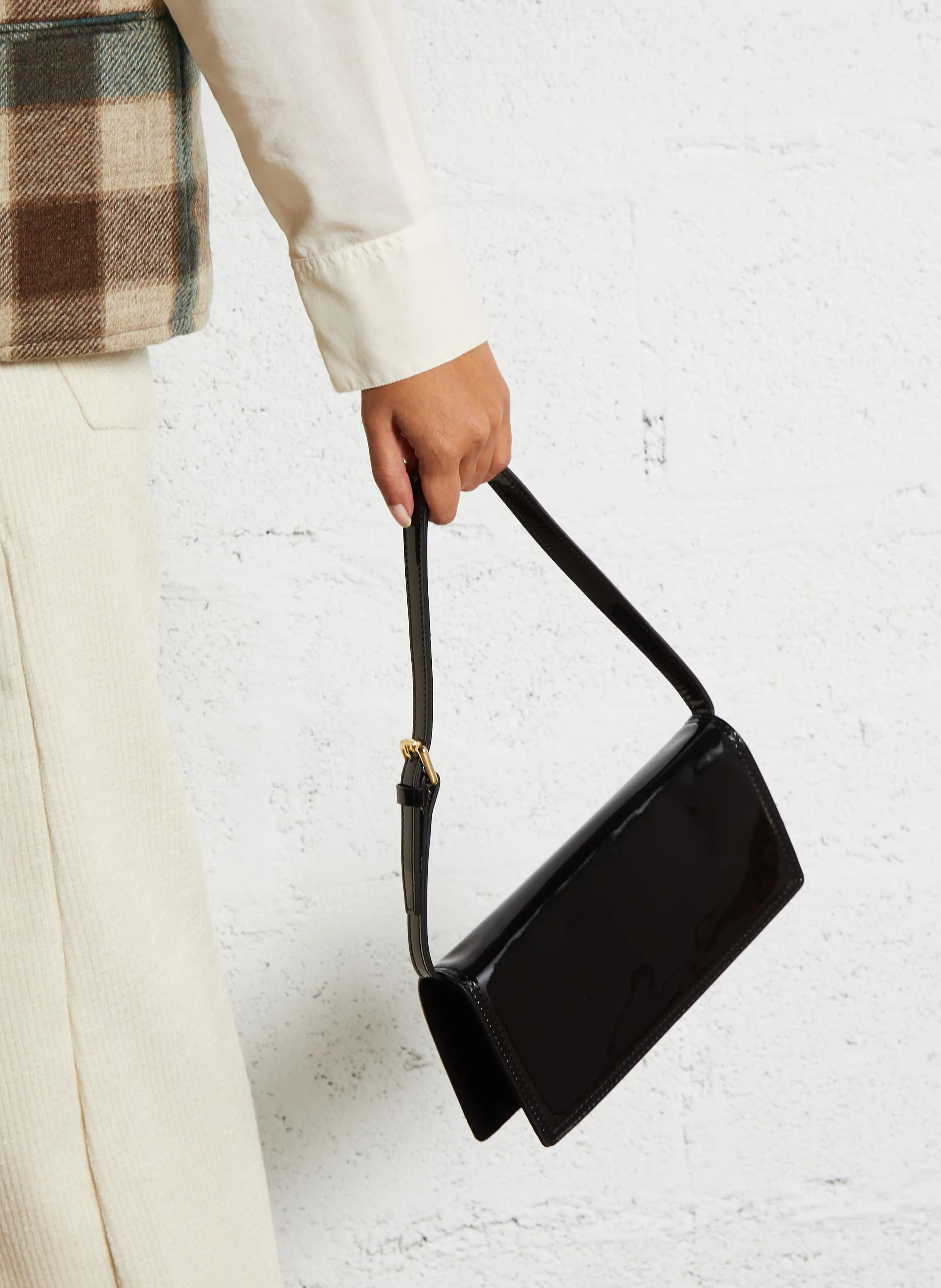  SAISON 1865   EMMA - Borsa a tracolla a busta con patta in pelle | Nero