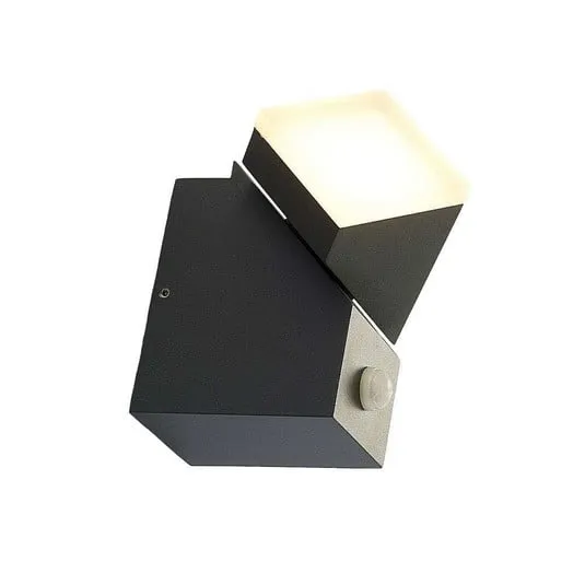 Sally Down LED Applique da Parete da Esterno con Sensore Grigio - Lindby | Acquista online