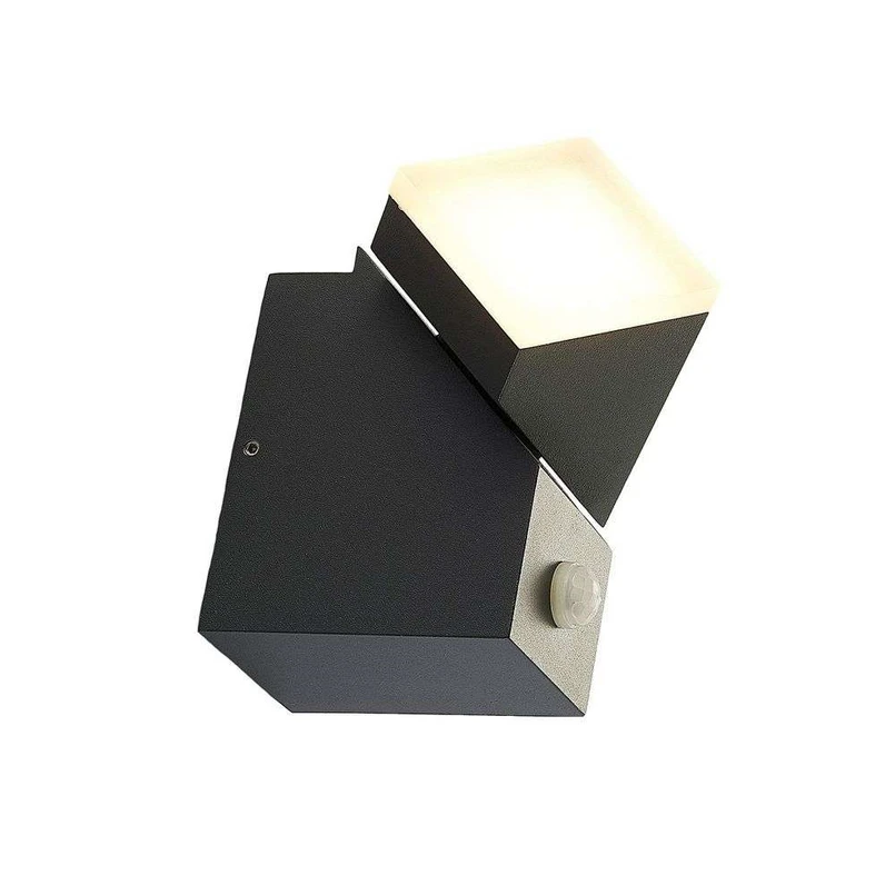 Sally Down LED Applique da Parete da Esterno con Sensore Grigio - Lindby | Acquista online