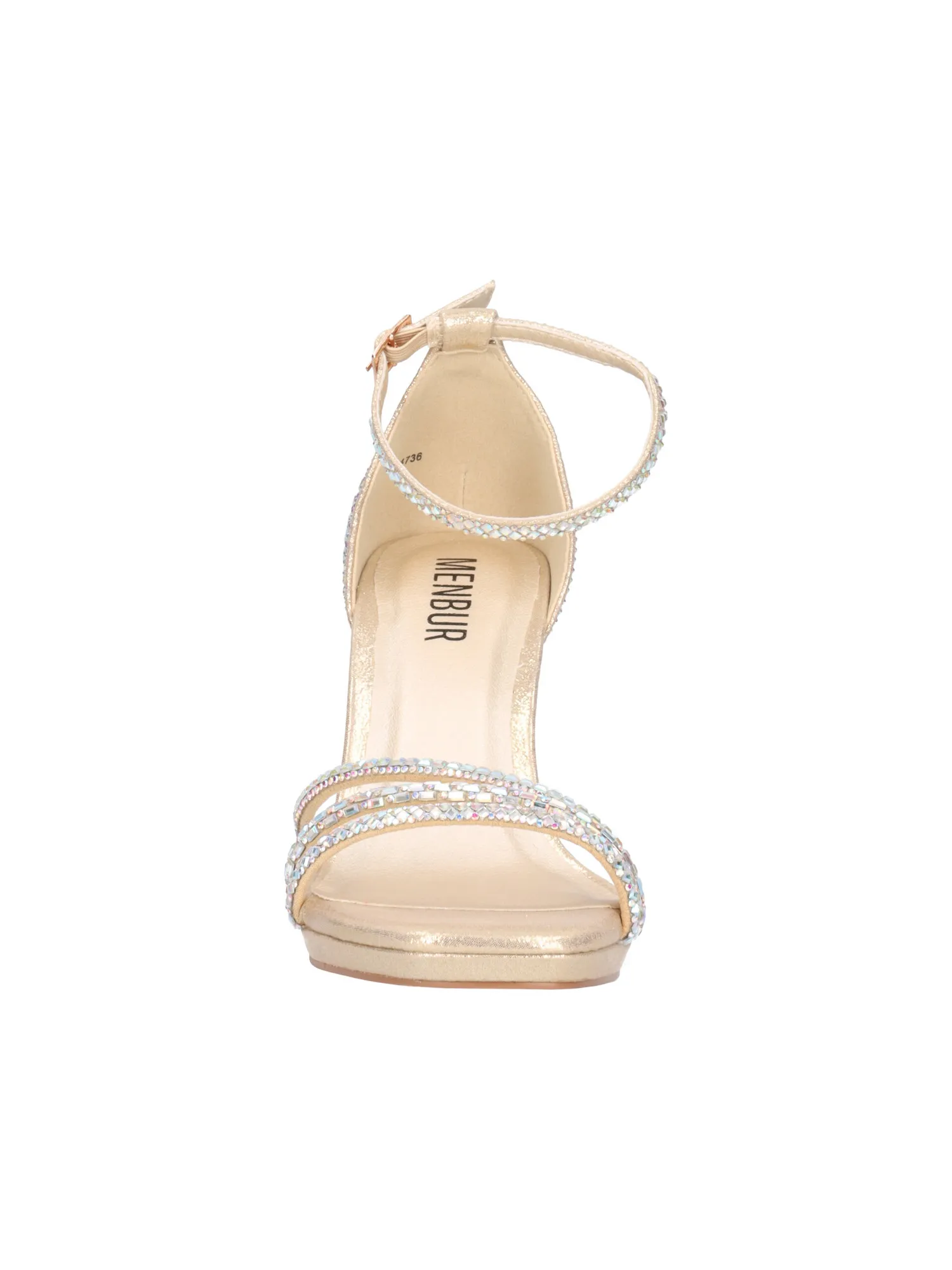 Sandalo con tacco fino Menbur da donna oro