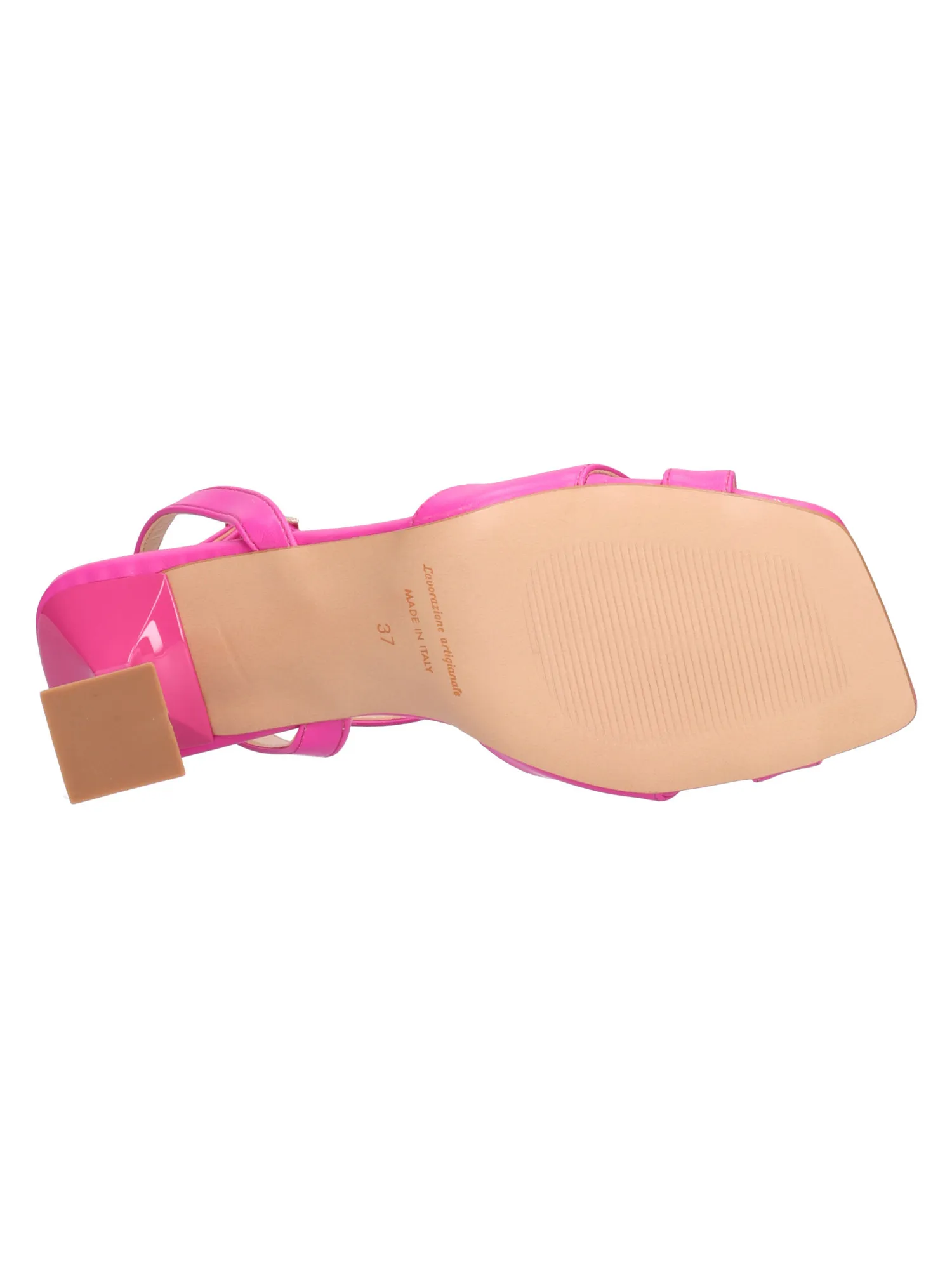 Sandalo con tacco largo Liviana da donna fucsia
