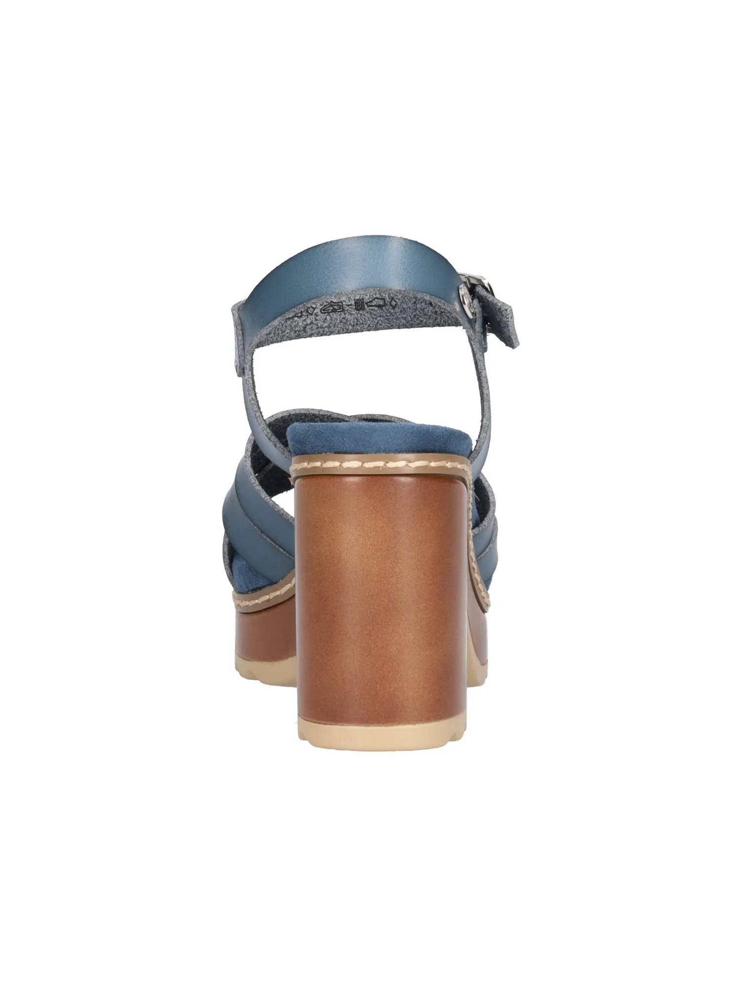 Sandalo con tacco largo Refresh Vegan da donna blu