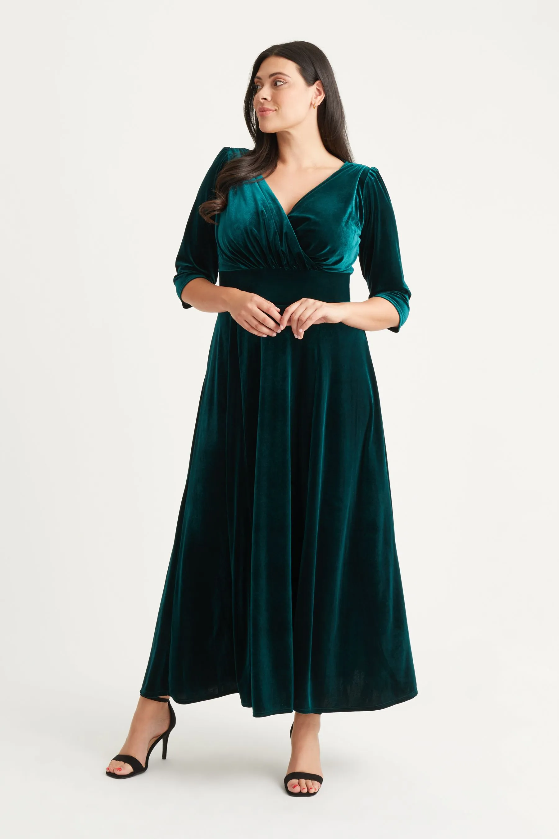Scarlett & Jo Verity - Abito maxi in velluto