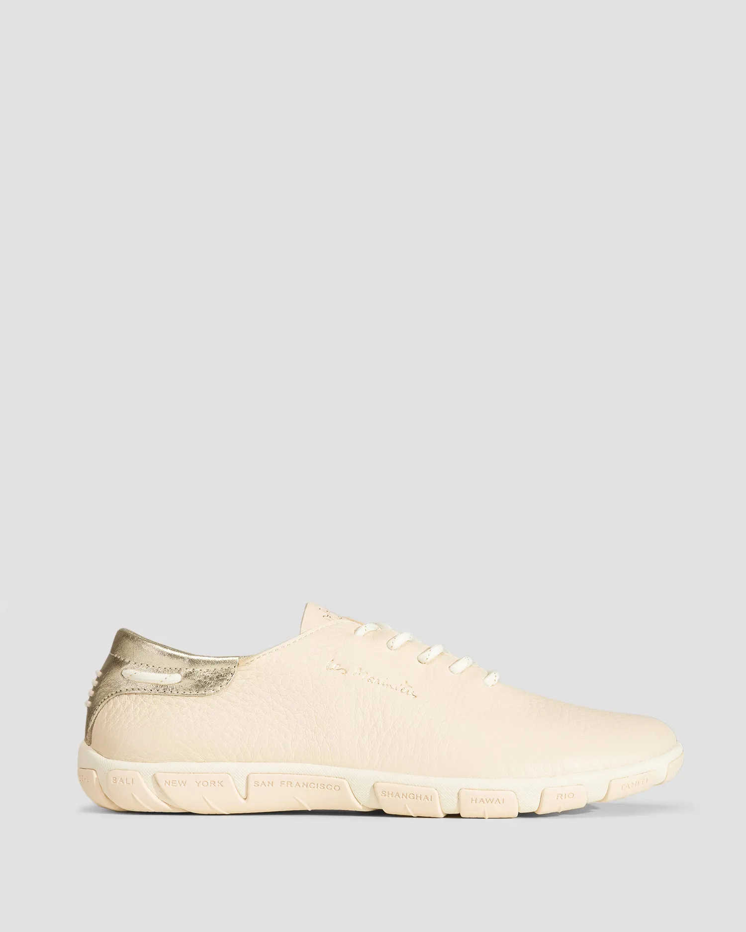 Scarpe beige in pelle da donna TBS Jazaru m7g53-linchampagne