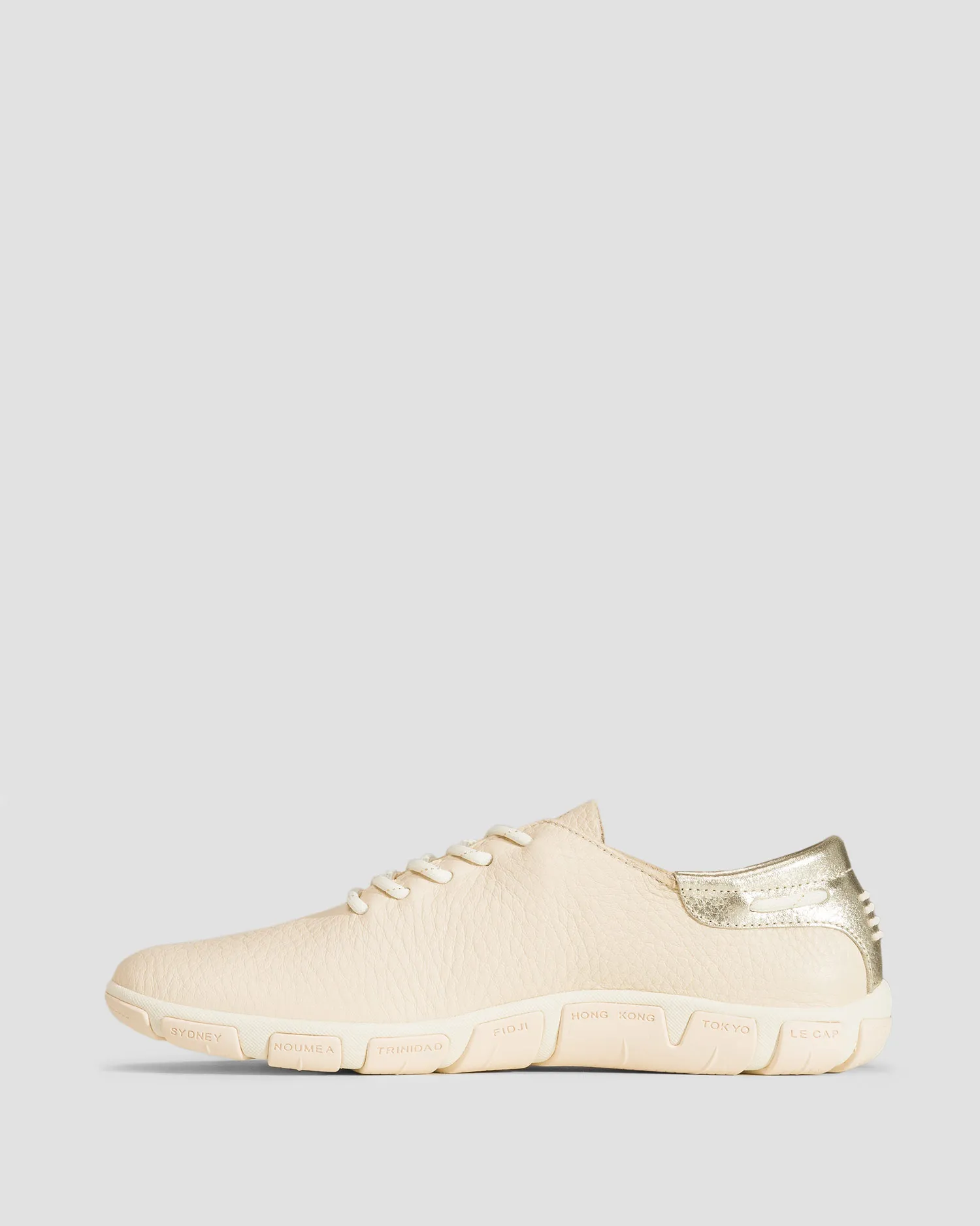 Scarpe beige in pelle da donna TBS Jazaru m7g53-linchampagne