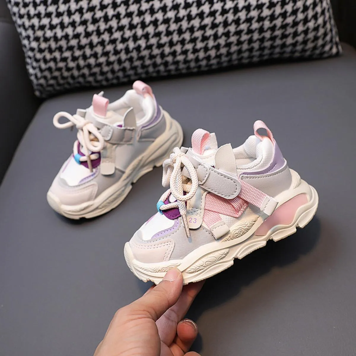 Scarpe da ginnastica robuste popolari Designer di marca Scarpe per bambini Scarpe per bambini di nuova moda Scarpe da bambina in