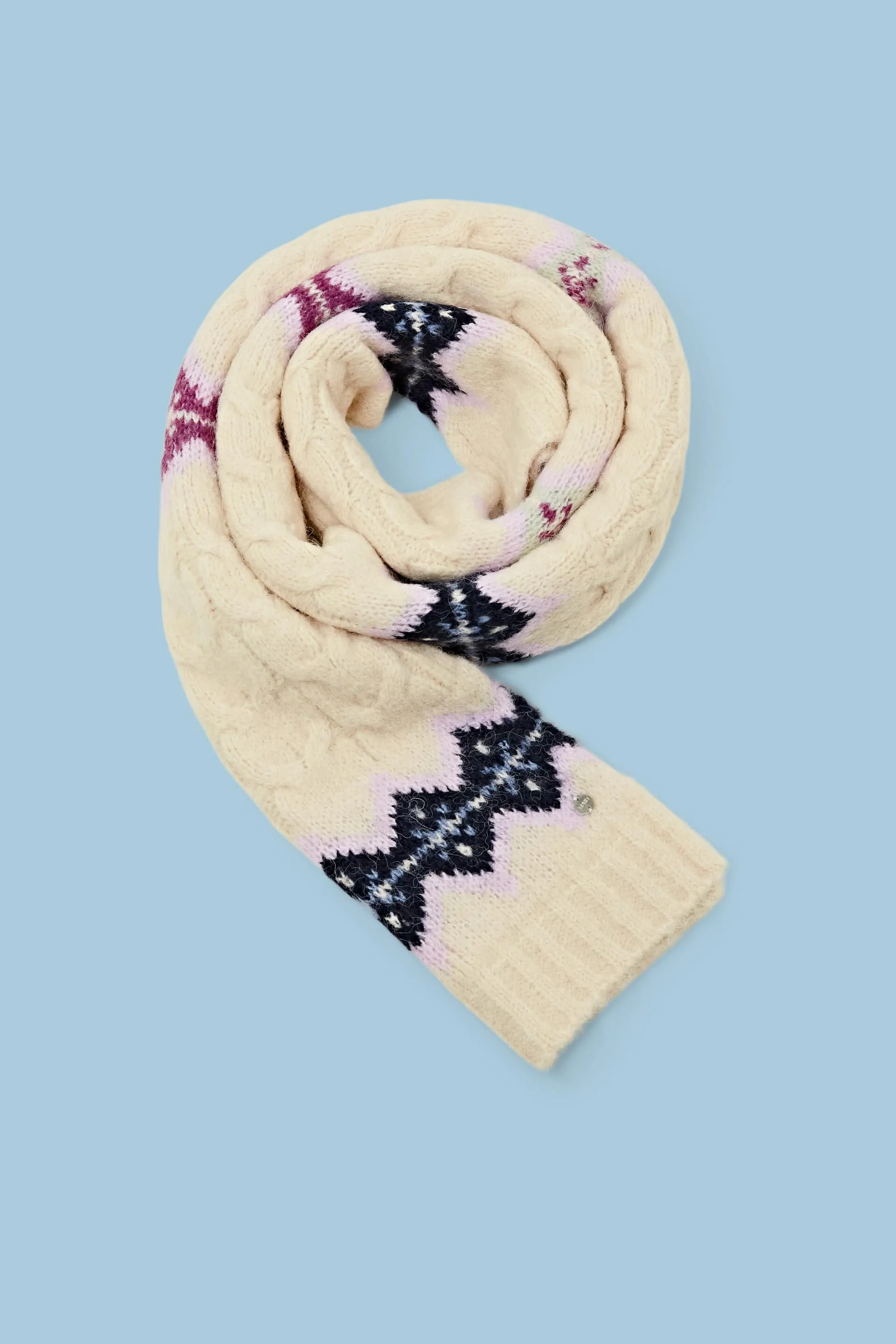 Sciarpa a maglia Fair Isle
