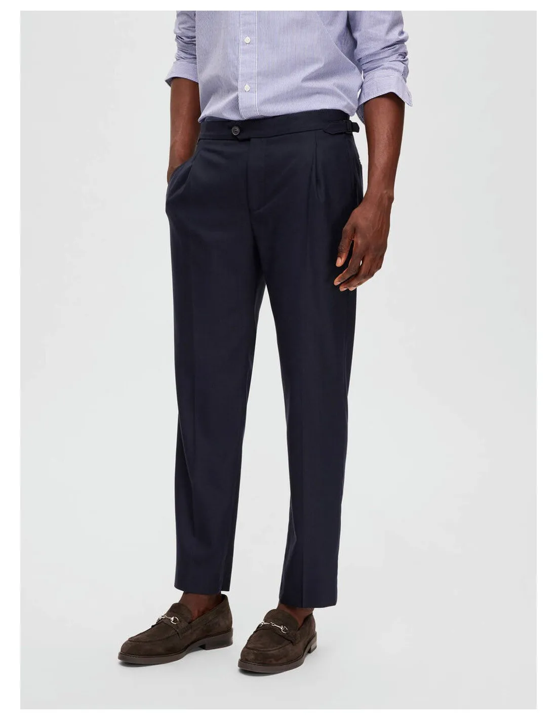 SELECTED UOMO SLHCOMFORT-BARRY STRUC WOOL BUCKLE T