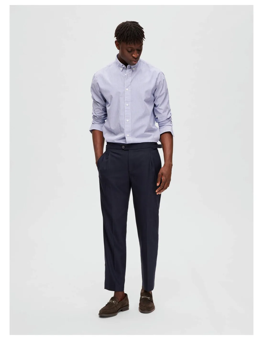 SELECTED UOMO SLHCOMFORT-BARRY STRUC WOOL BUCKLE T