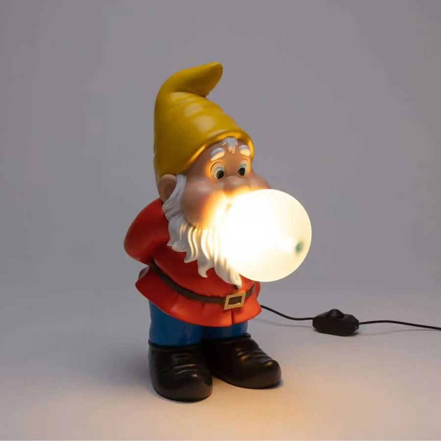 Seletti  Lampada da tavolo in resina con USB dal design moderno Gummy snooping - 2W - 2700k Luce Calda