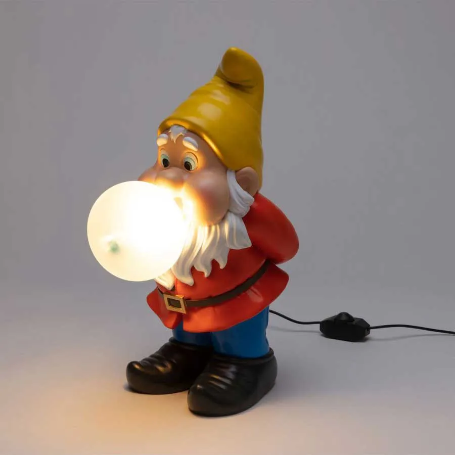 Seletti  Lampada da tavolo in resina con USB dal design moderno Gummy snooping - 2W - 2700k Luce Calda