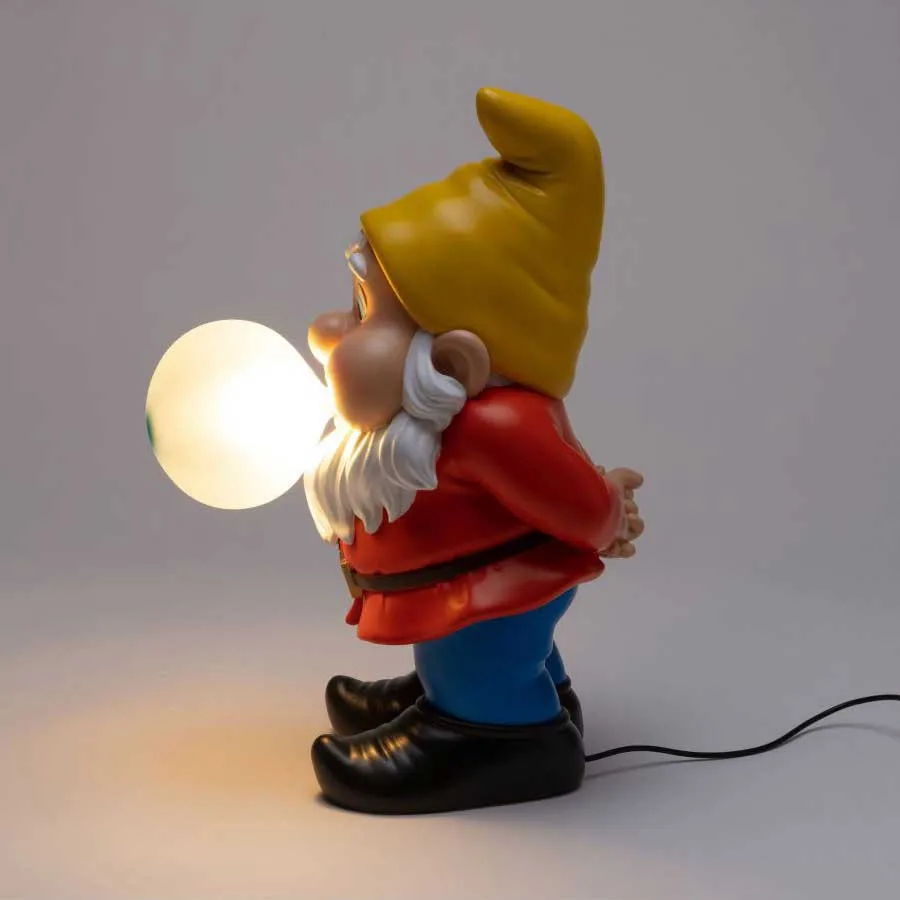 Seletti  Lampada da tavolo in resina con USB dal design moderno Gummy snooping - 2W - 2700k Luce Calda