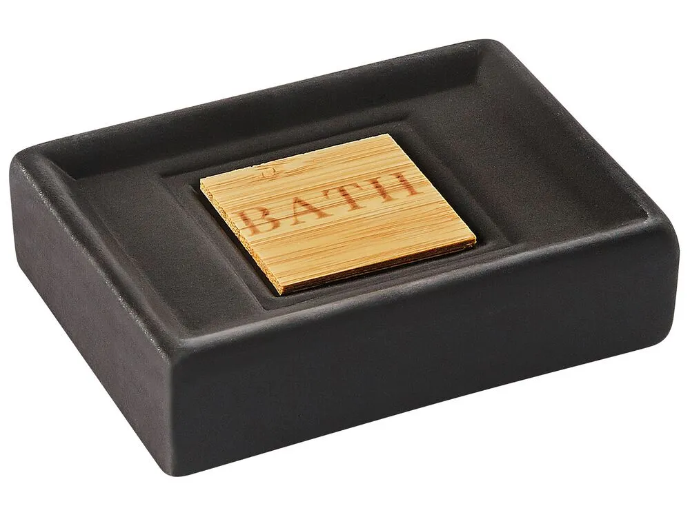 Set da 4 accessori per il bagno KOUROU Ceramica Nero